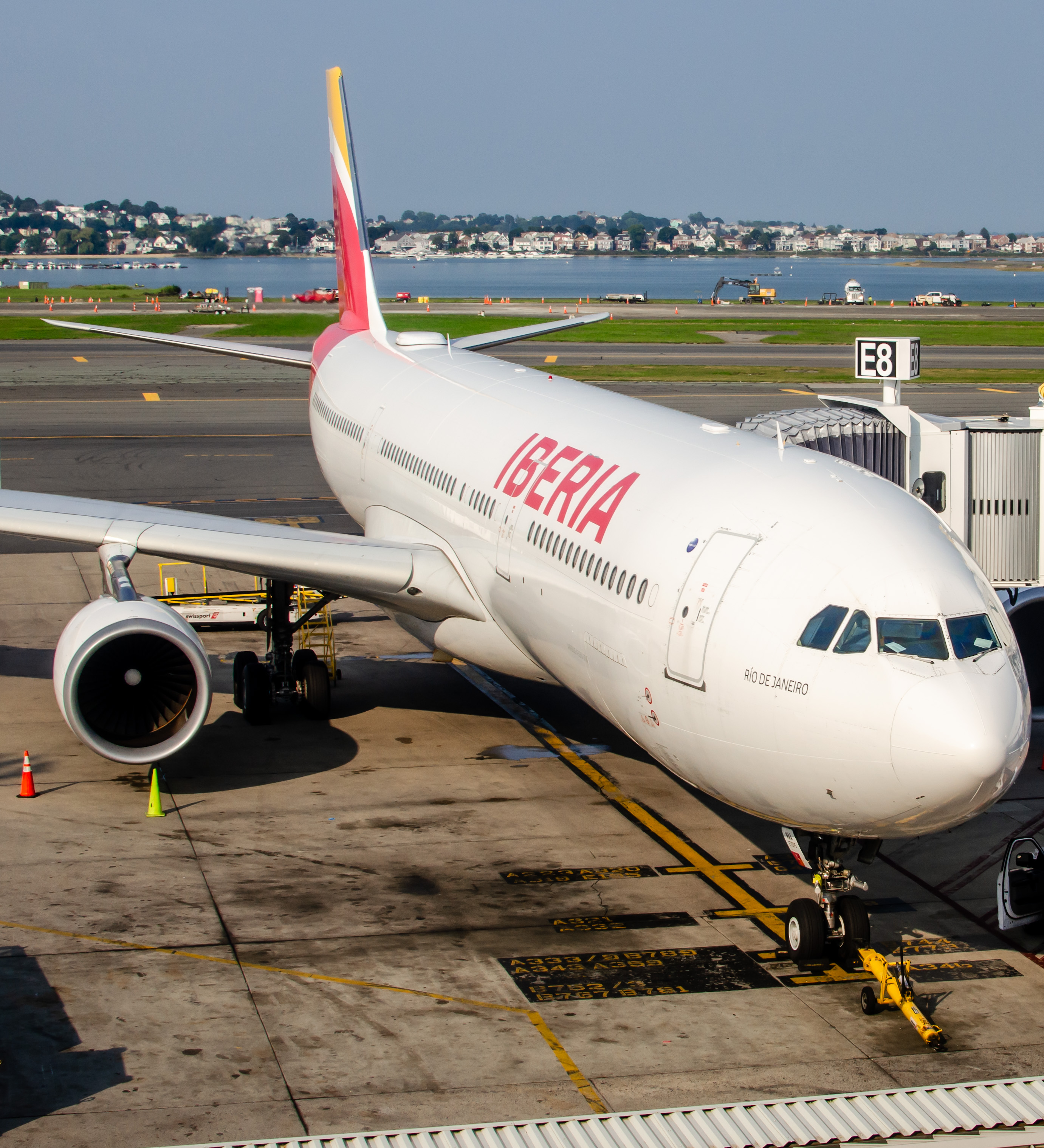 Full size: Iberia Airbus A330-300 EC-MAA at General Edward Lawrence Logan International Airport