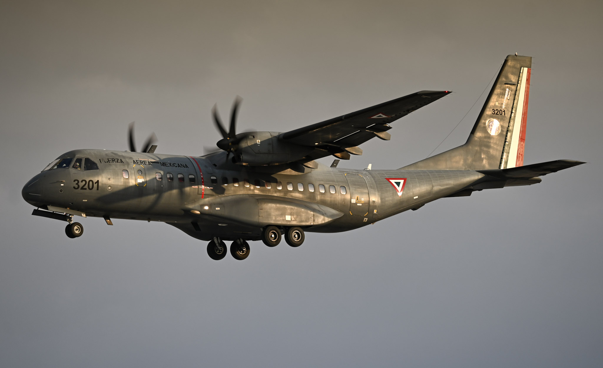 Full size: Mexican Air Force Airbus CASA C-295M 3201 at Mexico City International Airport