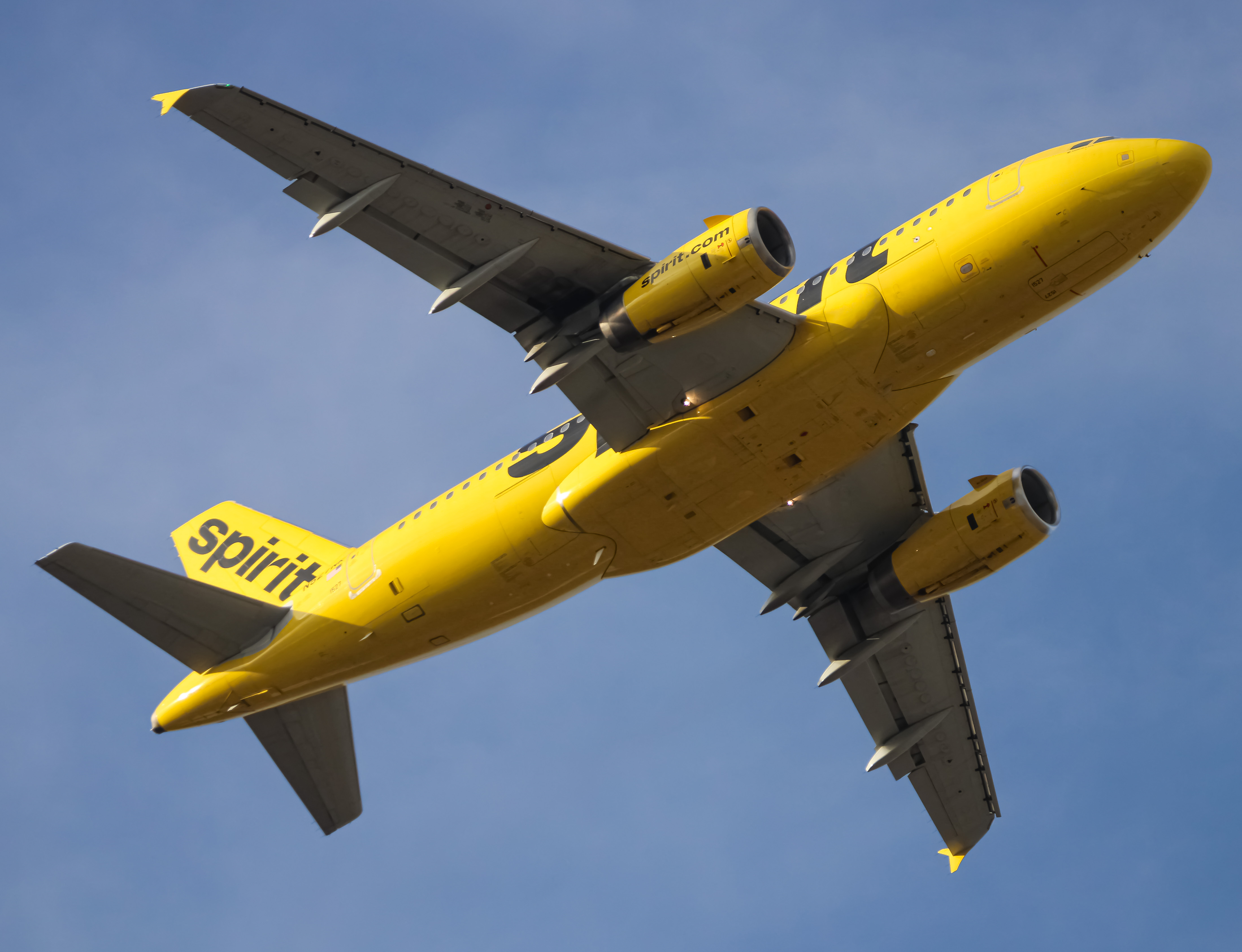 Full size: Spirit Airlines Airbus A319 N527NK at Baltimore/Washington International Thurgood Marshall Airport