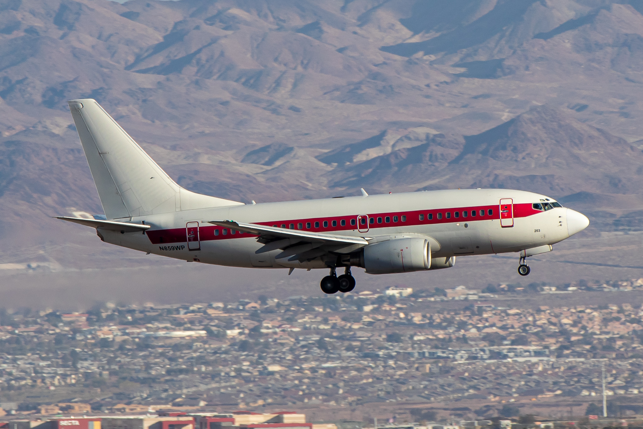Full size: Janet Airlines Boeing 737-600 N859WP at Harry Reid International Airport