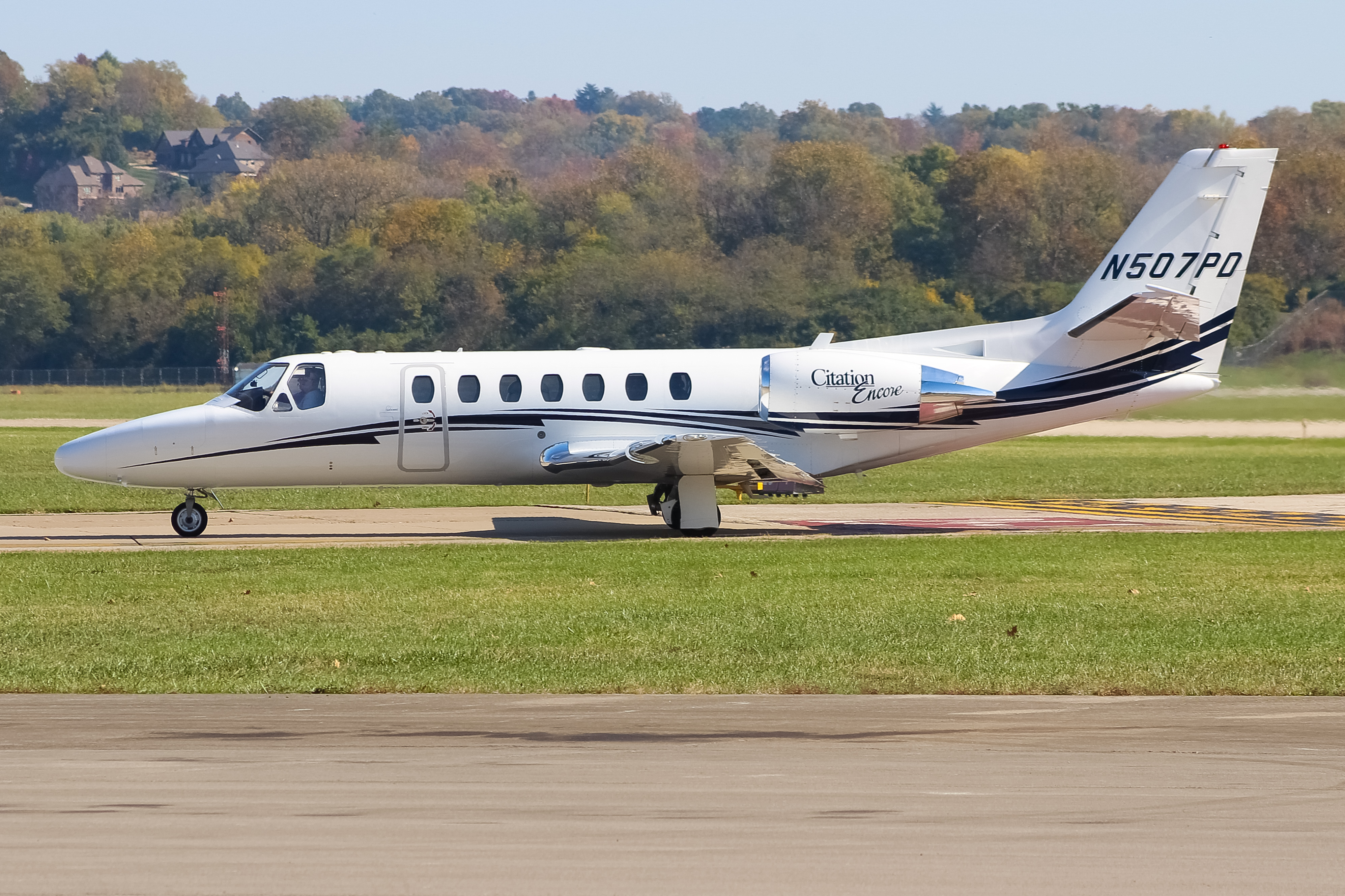 Full size: PRIVATE  Cessna 560XLS Citation Excel N507PD at Cincinnati Municipal Airport/Lunken Field