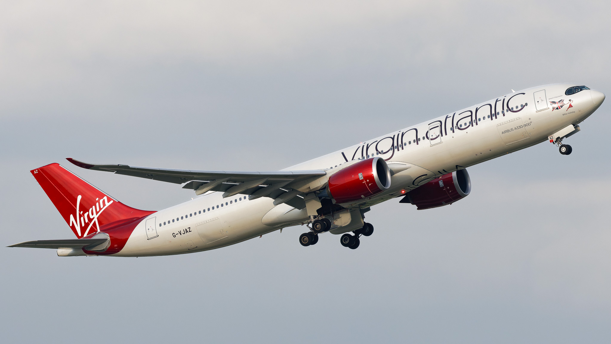 Full size: Virgin Atlantic Airbus A330-900 G-VJAZ at Tampa International Airport
