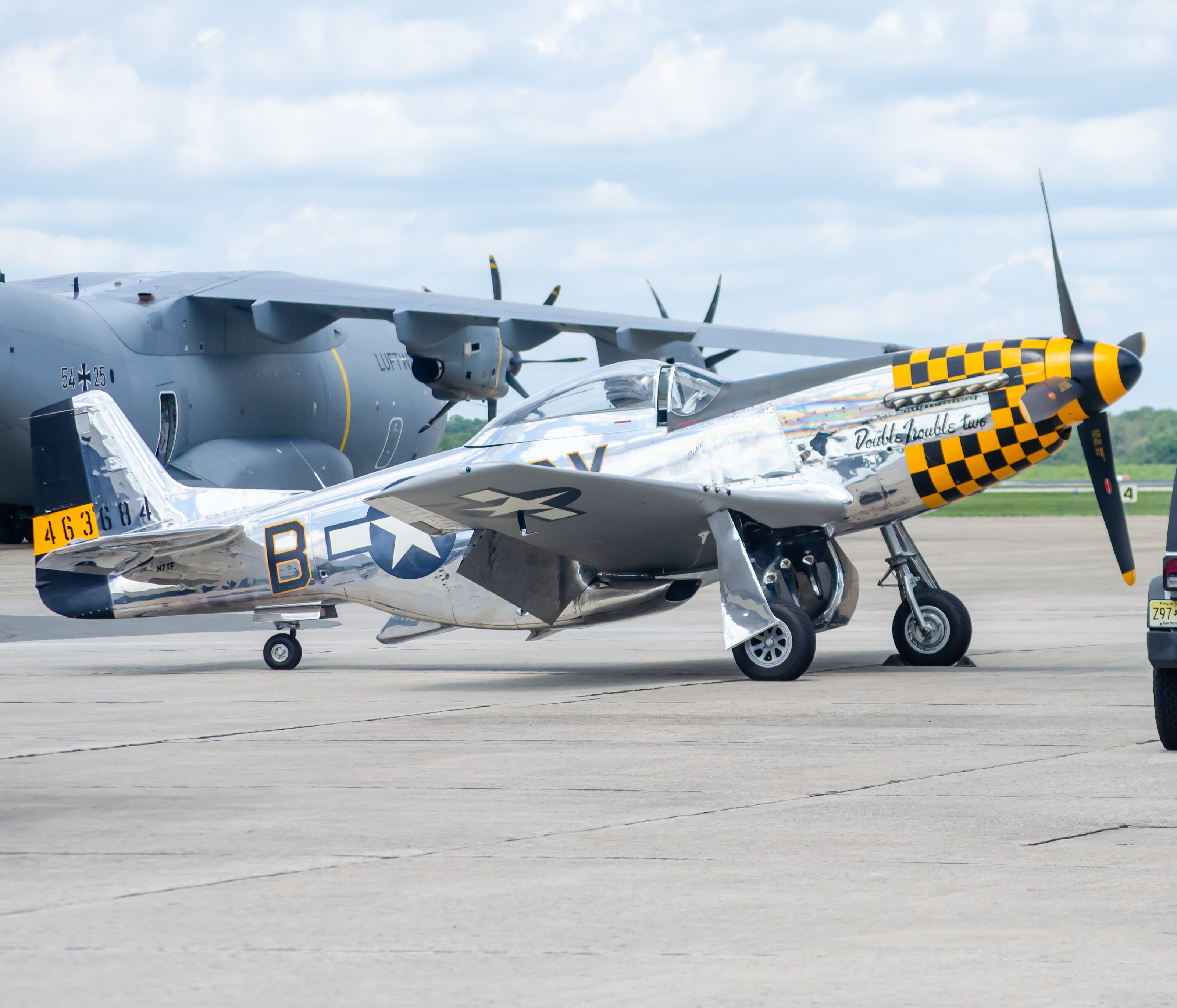 Full size: PRIVATE North American P-51 Mustang N7TF at Atlantic City International Airport