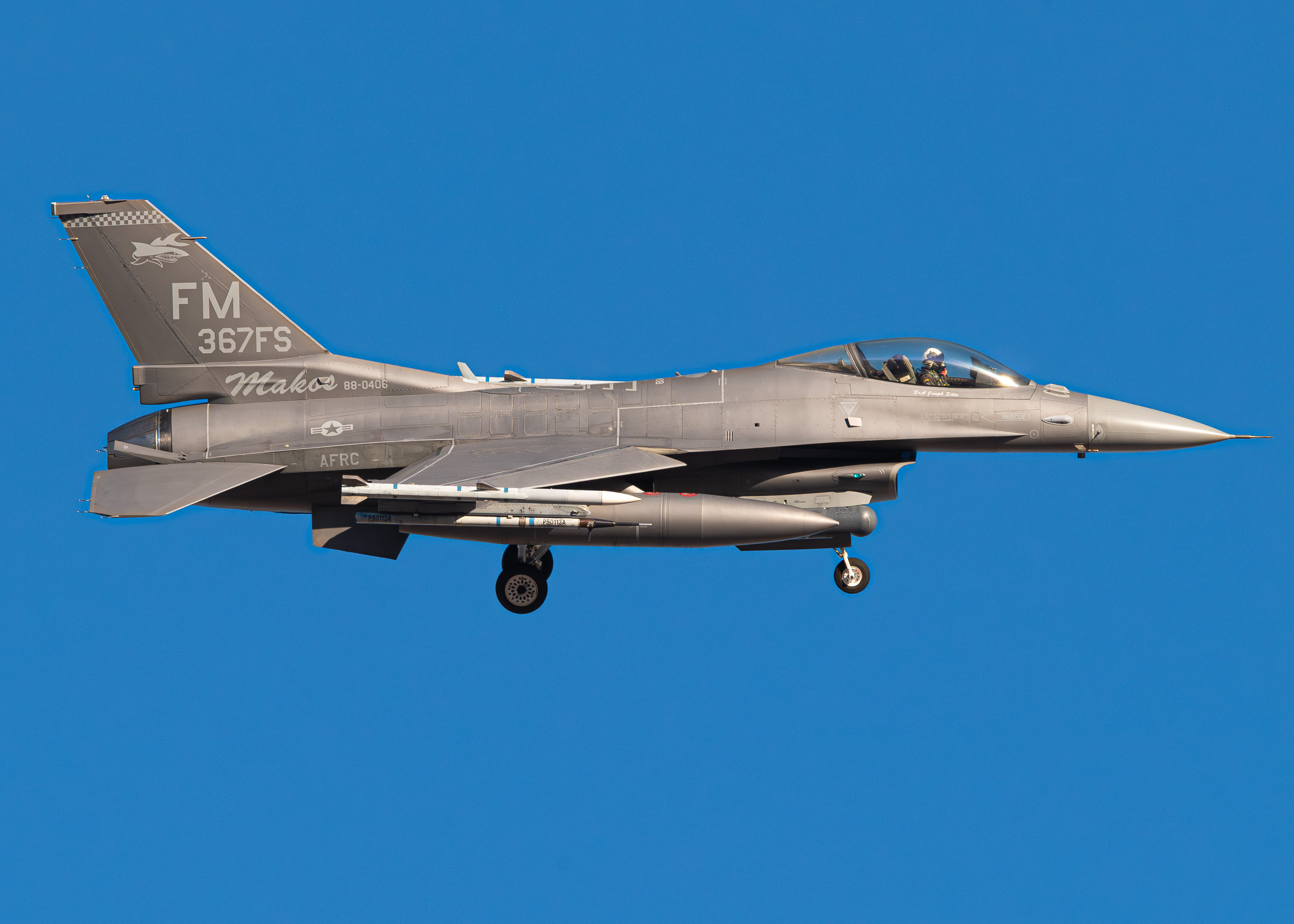 Full size: USAF - United States Air Force General Dynamics F-16 Fighting Falcon 88-0406 at Nellis Air Force Base