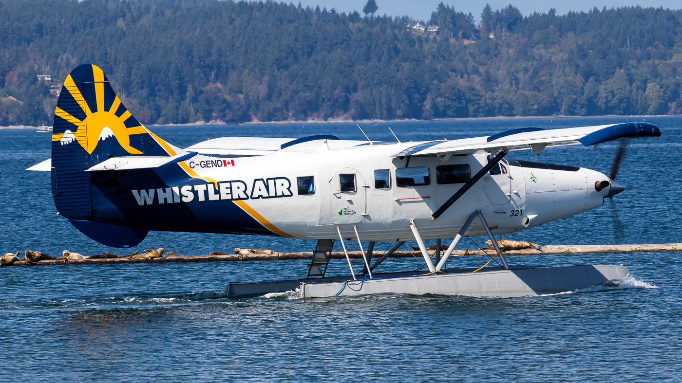 Full size: Harbour Air De Havilland DHC-3T C-GEND at Victoria International Airport