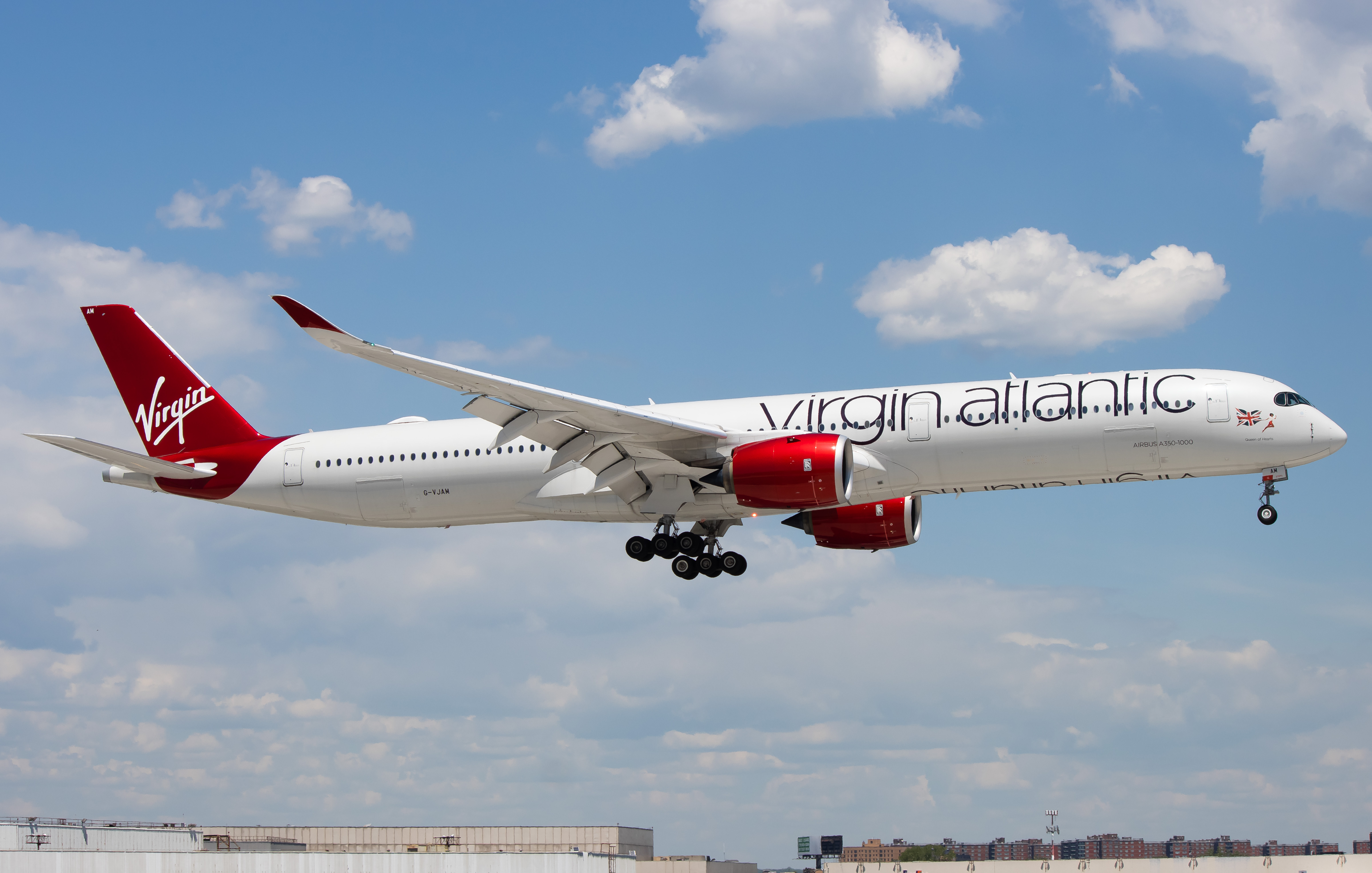 Full size: Virgin Atlantic Airbus A350-1000 G-VJAM at John F. Kennedy International Airport