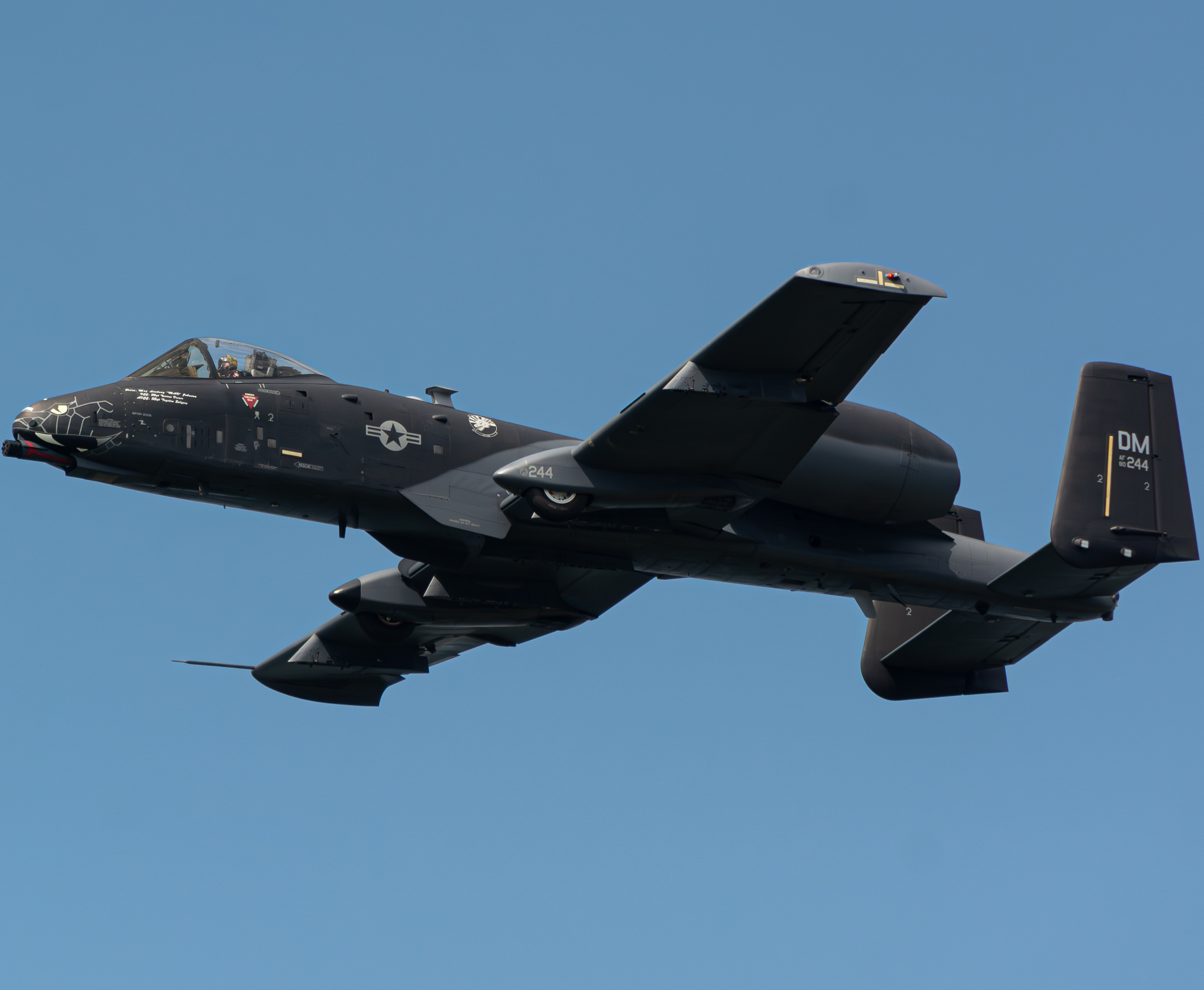 Full size: USAF - United States Air Force Fairchild A-10 Thunderbolt 80-0244 at Cleveland Burke Lakefront Airport