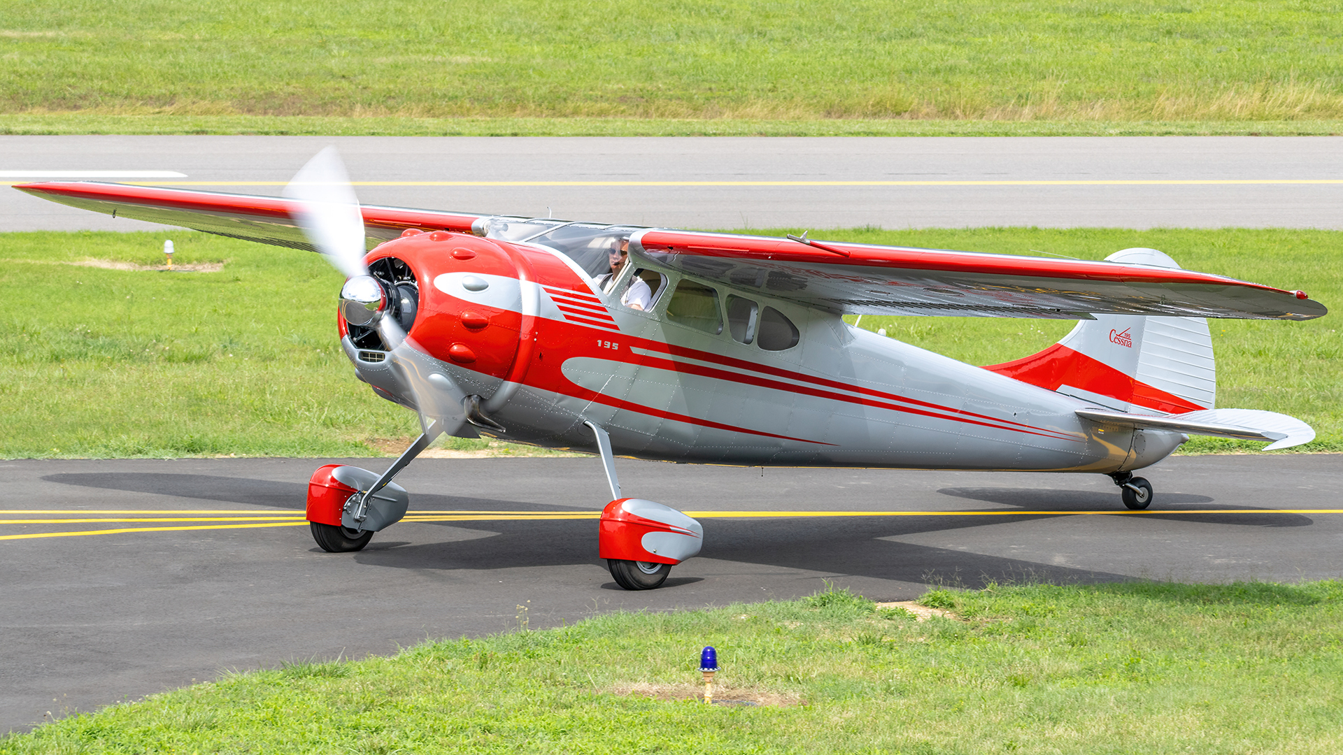 Full size: PRIVATE Cessna 195 N775A at College Park Airport
