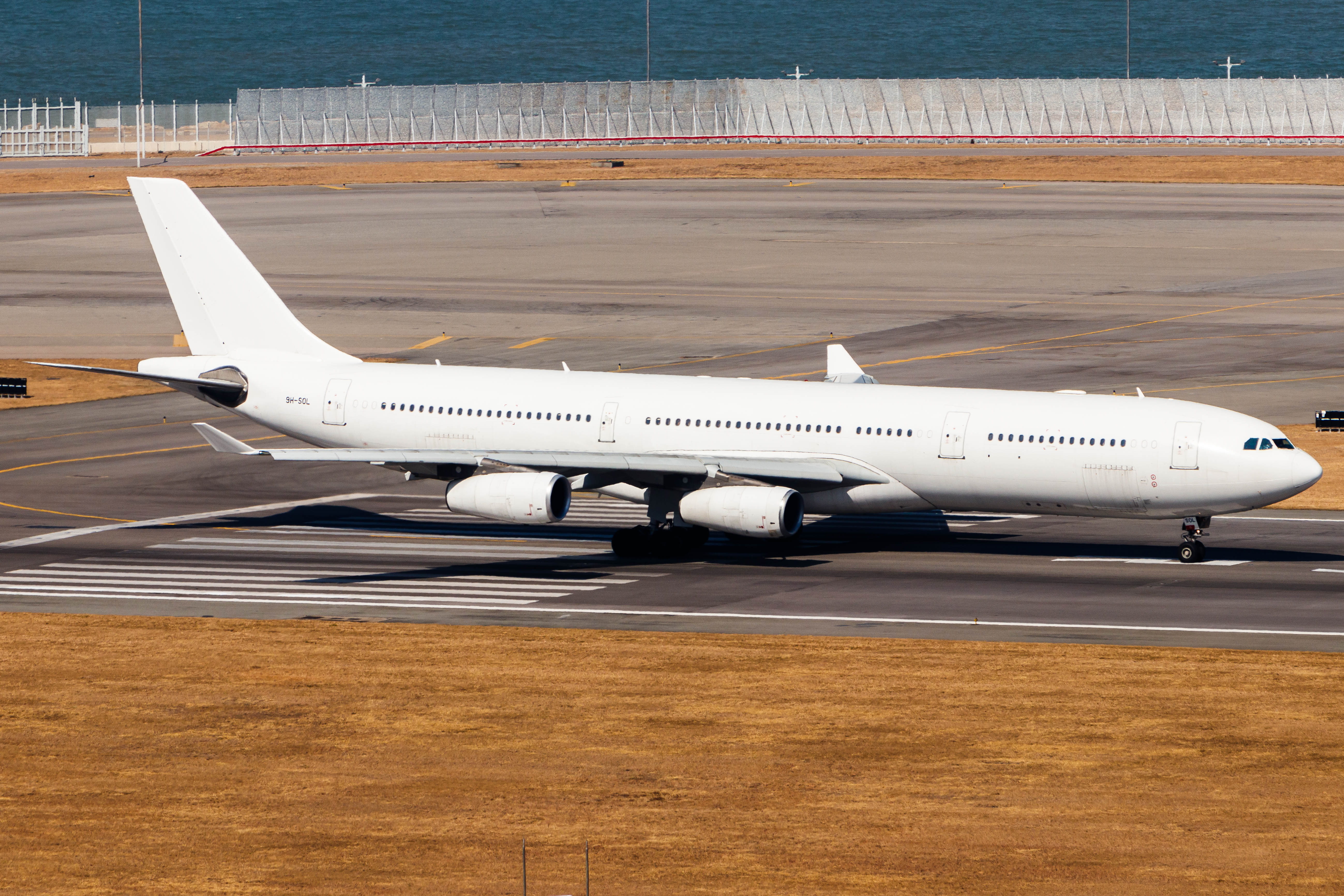 Full size: HiFly Malta Airbus A340-300 9H-SOL at Hong Kong International Airport