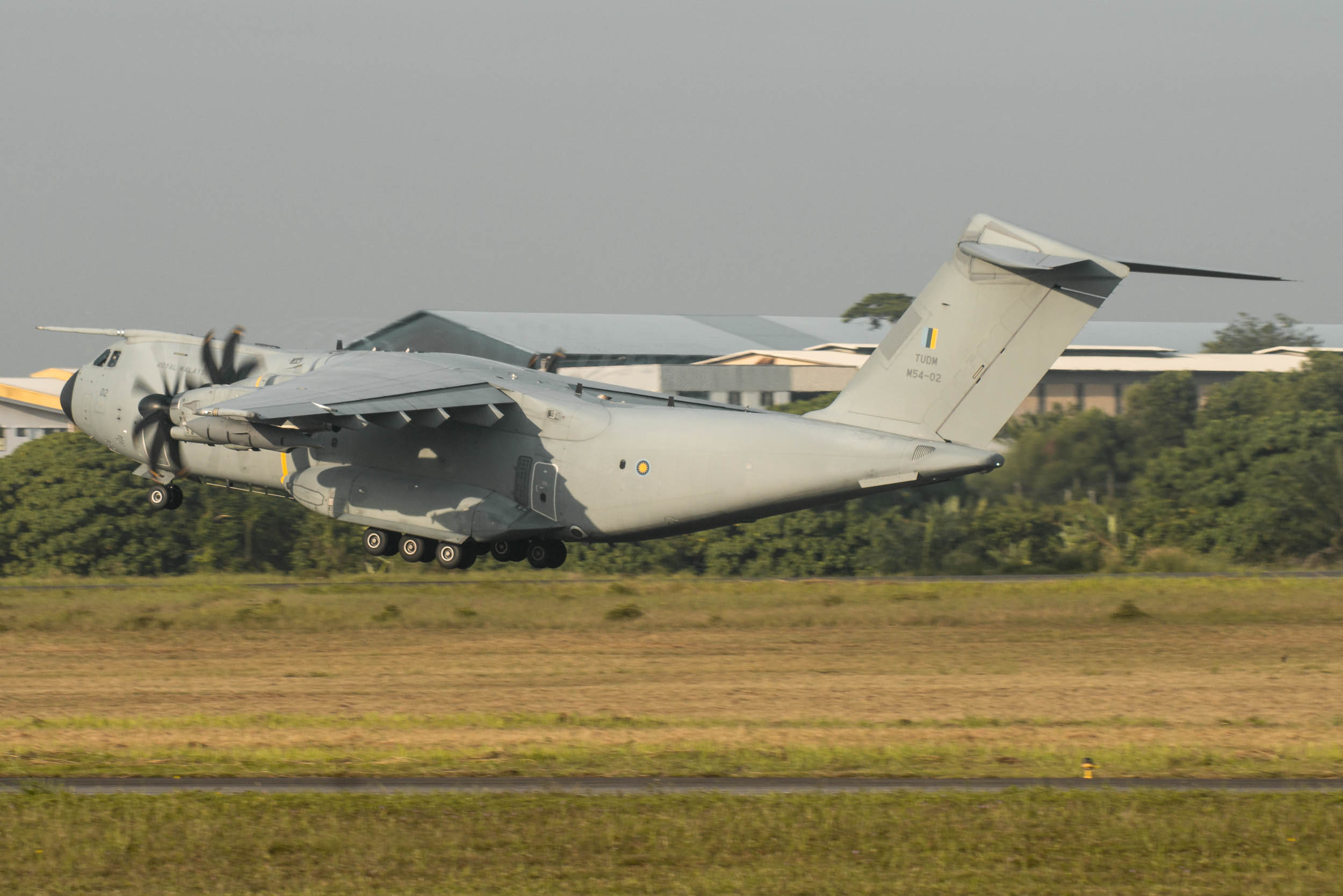 Full size: Royal Malaysian Air Force Airbus A400M M54-02 at Kuala Lumpur Subang Airport