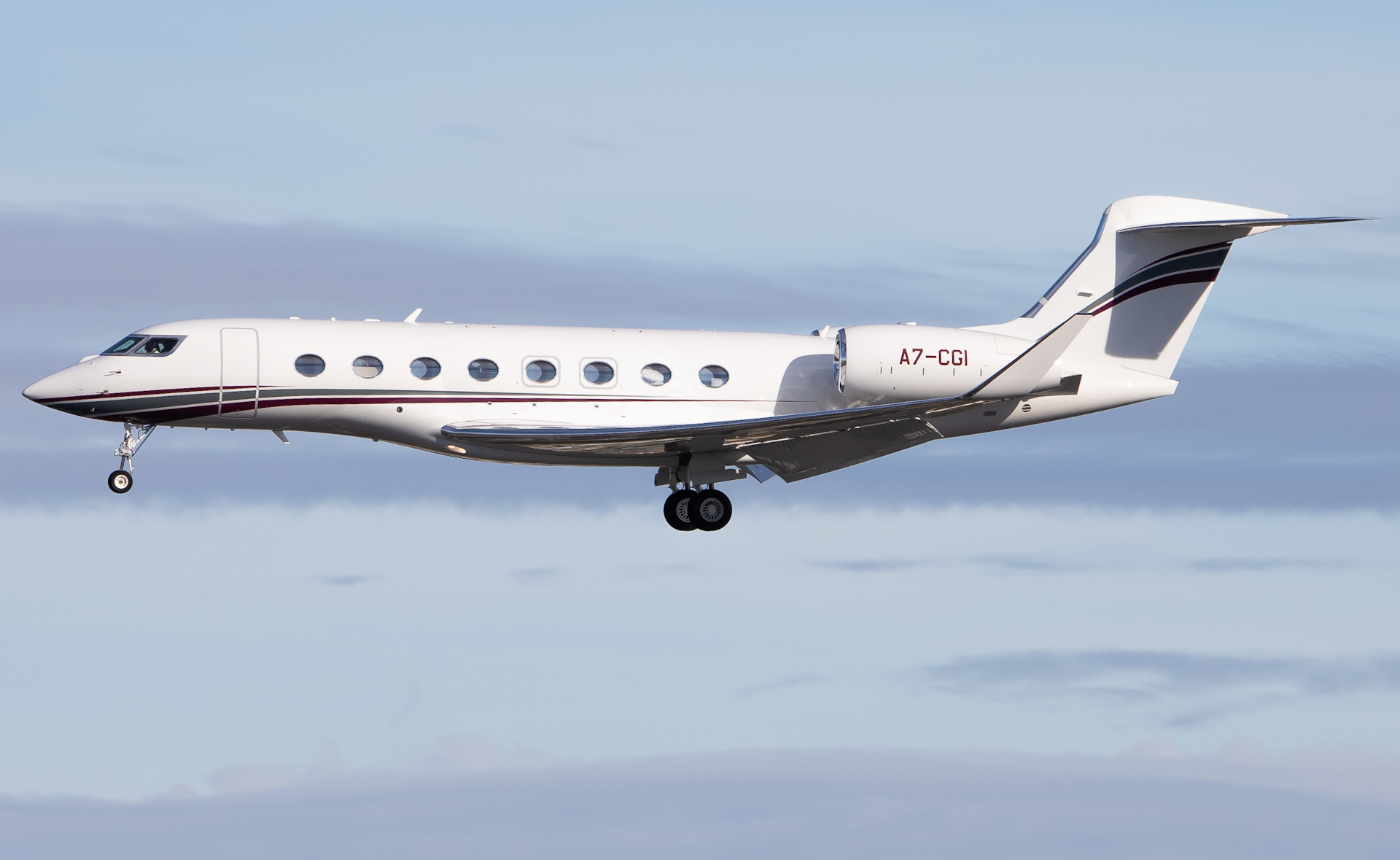 Full size: Qatar Amiri Flight Gulfstream G650 A7-CGI at Los Angeles International Airport