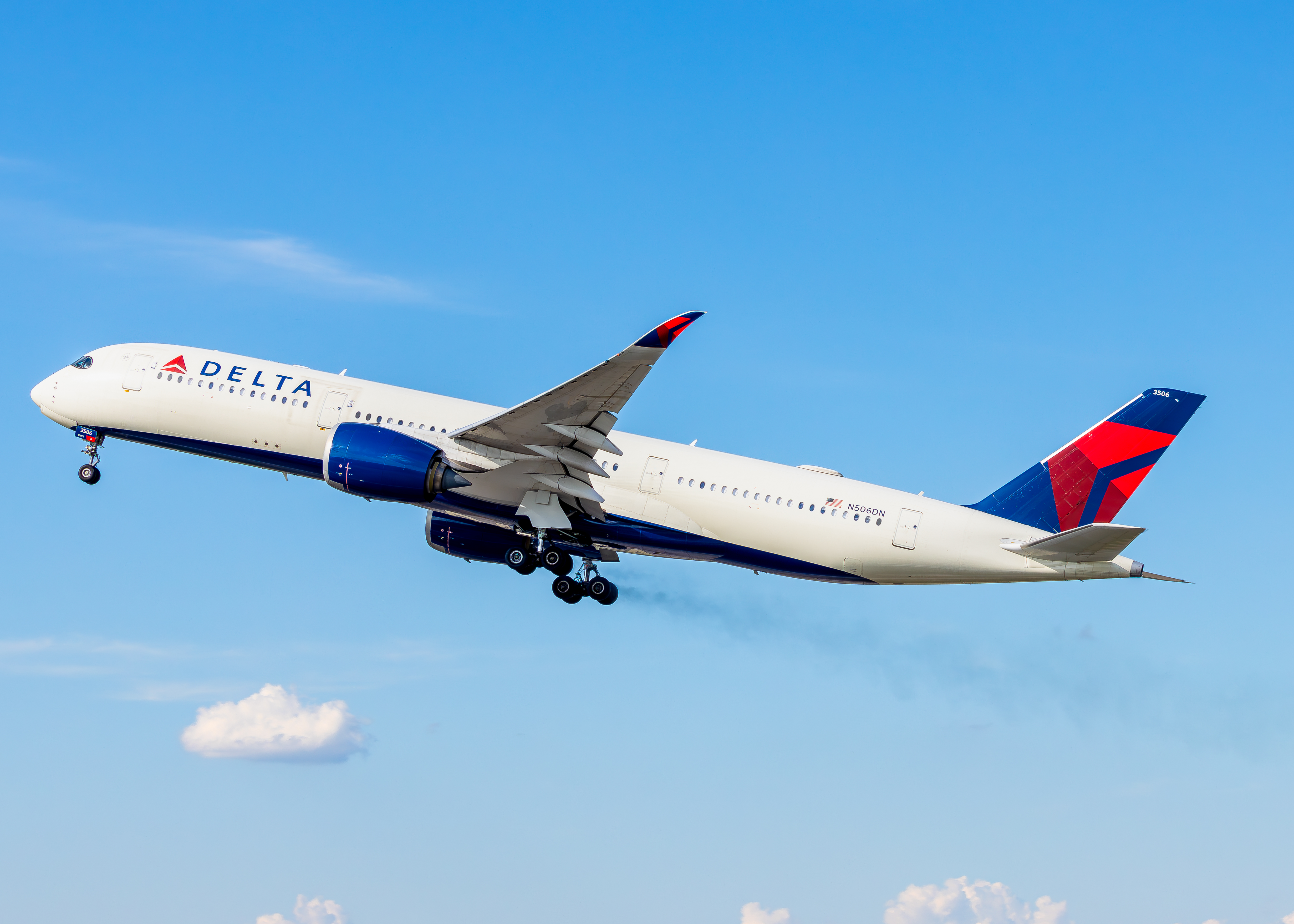 Full size: Delta Airlines Airbus A350-900 N506DN at Minneapolis-St Paul International/Wold-Chamberlain Airport