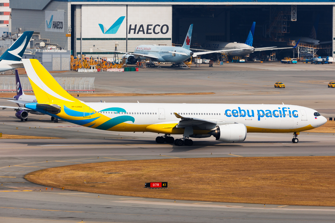 Full size: Cebu Pacific Airbus A330-900 RP-C3902 at Hong Kong International Airport
