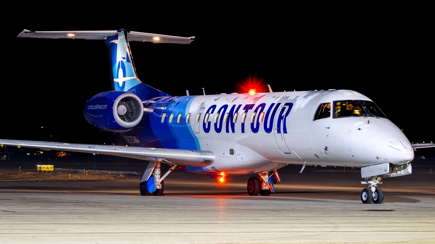 Full size: Contour Aviation ERJ135 N16510 at Northern Colorado Regional Airport