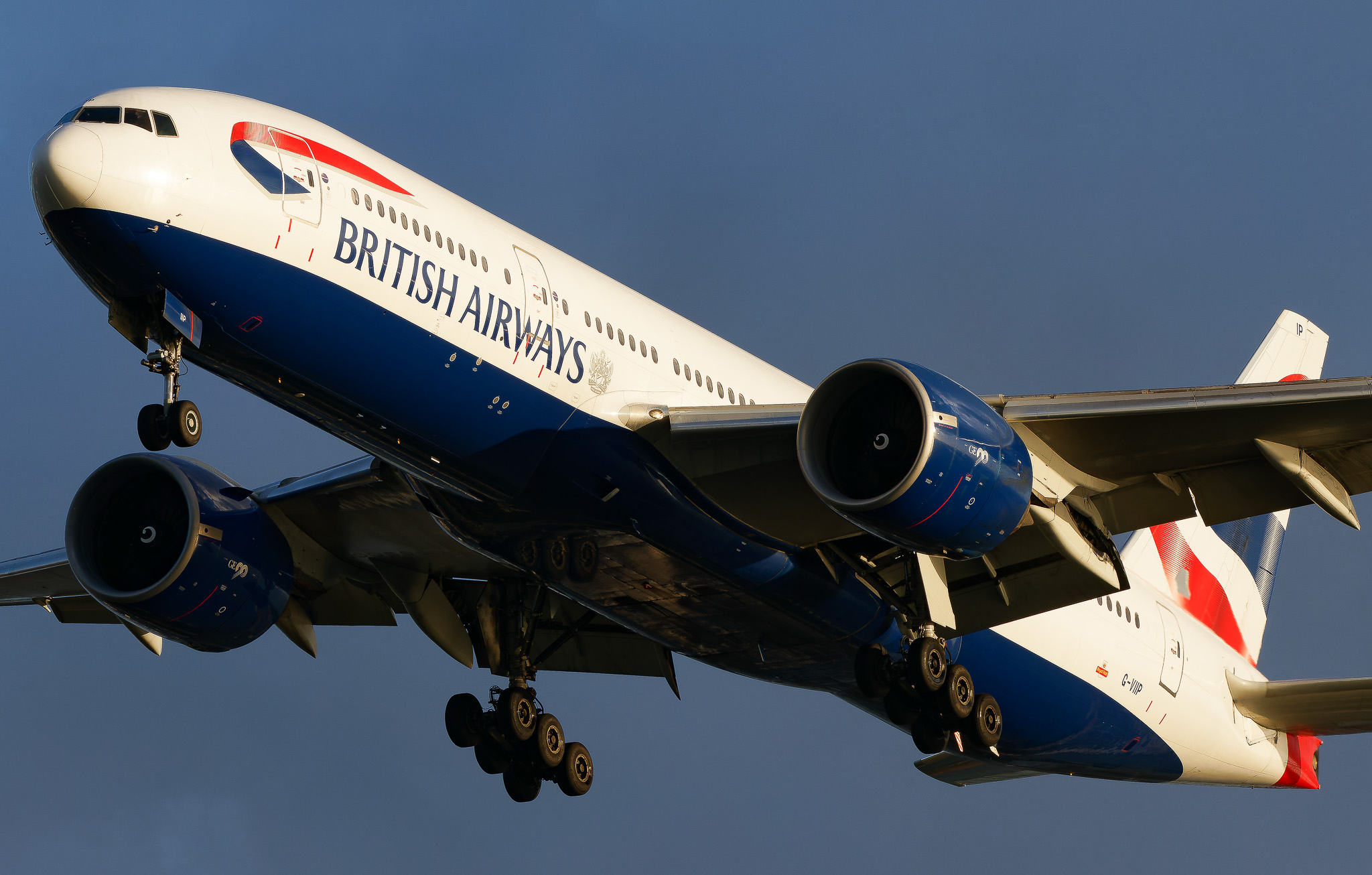 Full size: British Airways Boeing 777-200 G-VIIP at Tampa International Airport