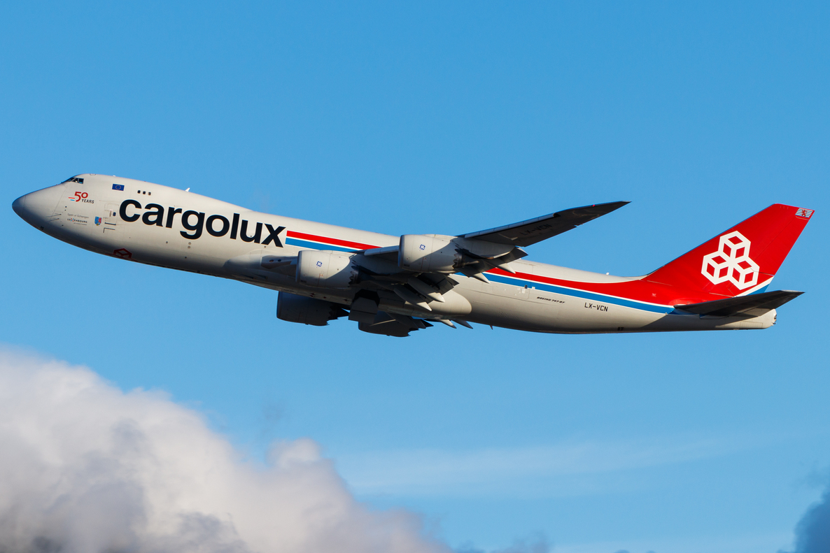 Full size: CargoLux Boeing 747-8f LX-VCN at Hong Kong International Airport