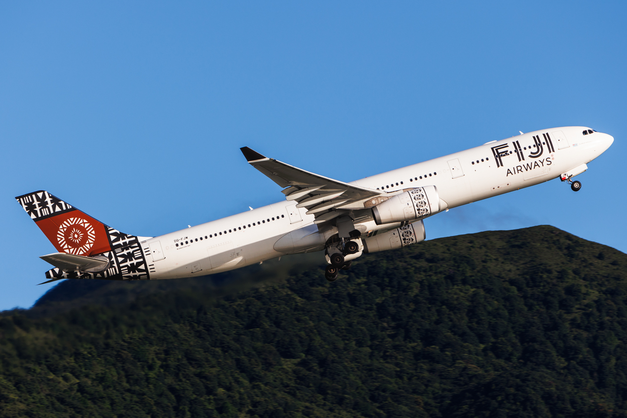 Full size: Fiji Airways Airbus A330-300 DQ-FJW at Hong Kong International Airport