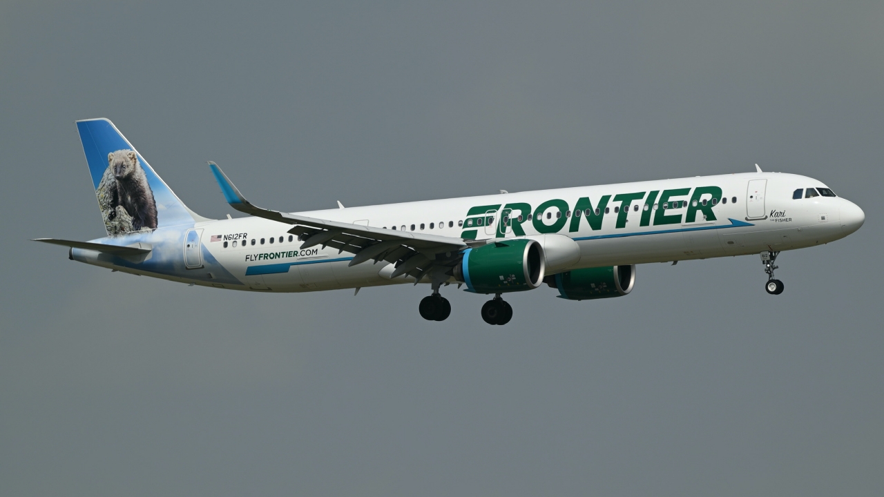 Full size: Frontier Airlines Airbus A321NEO N612FR at Dallas-Fort Worth International Airport