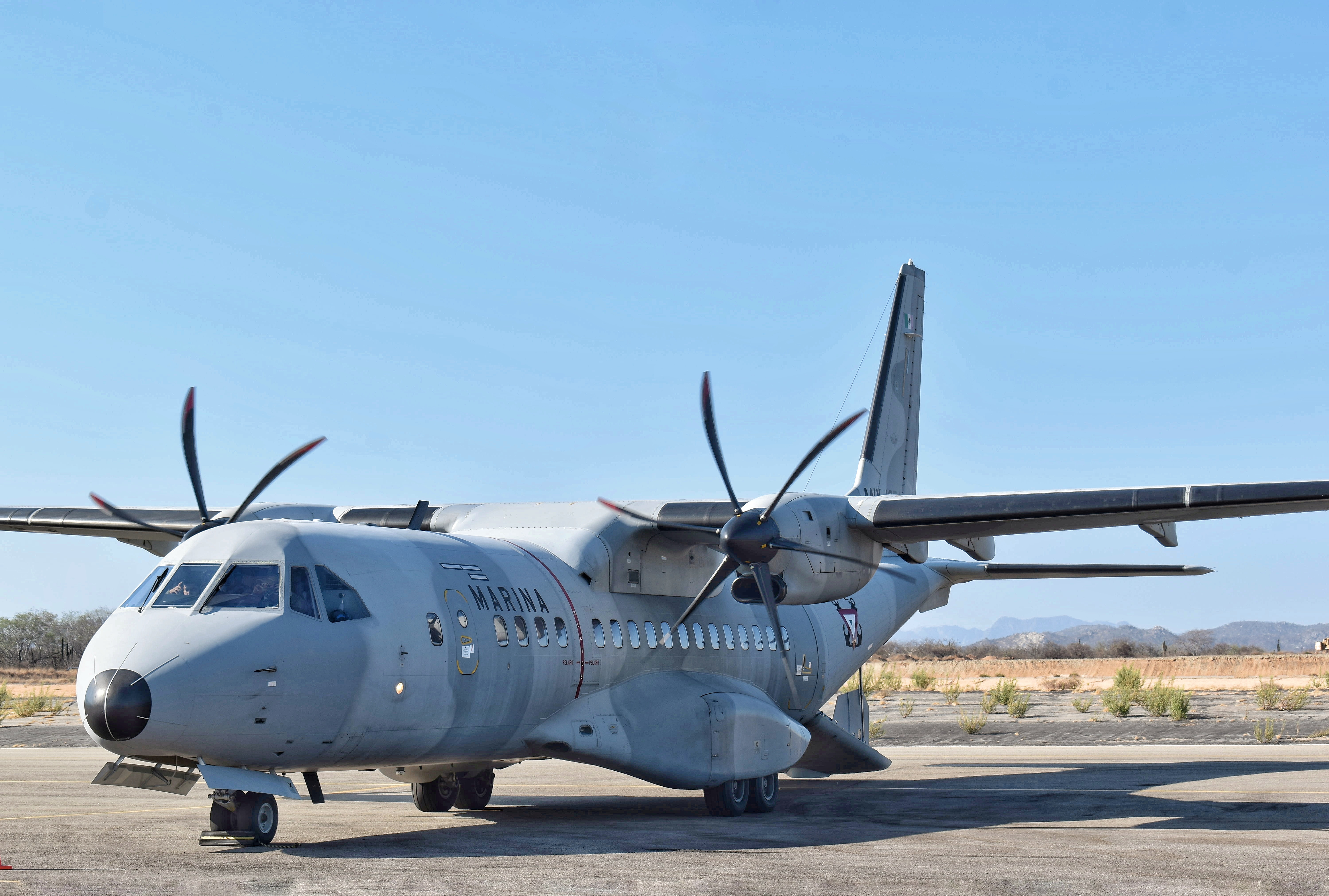 Full size: Mexican Marines  Airbus C295W ANX-1254 at Aeropuerto de Cabo San Lucas Internacional