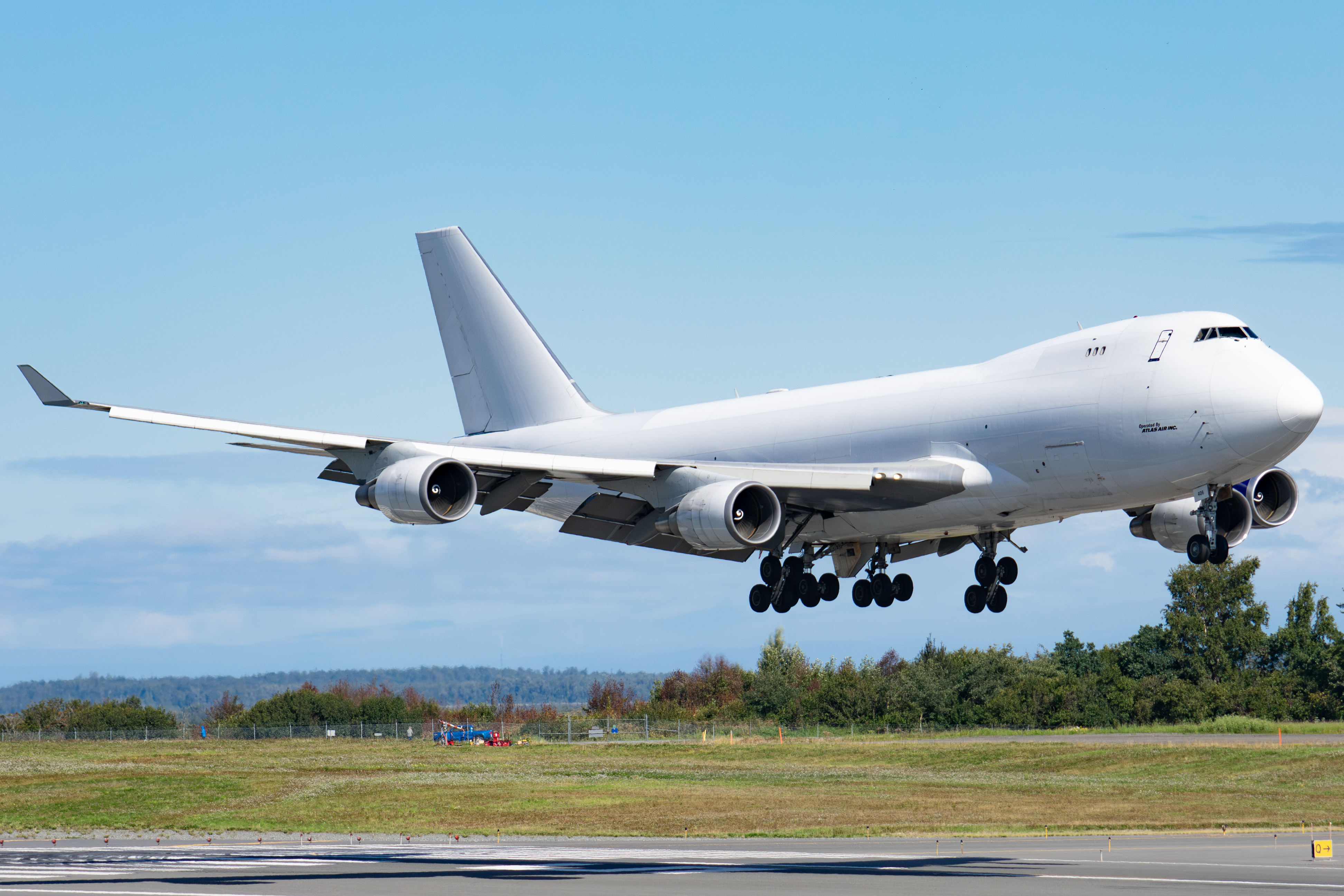 Full size: Atlas Air Boeing 747-400F N406KZ at Anchorage Ted Stevens International Airport