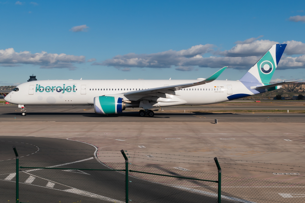 Full size: IberoJet Airbus A350-900 EC-NBO at Madrid Barajas Airport