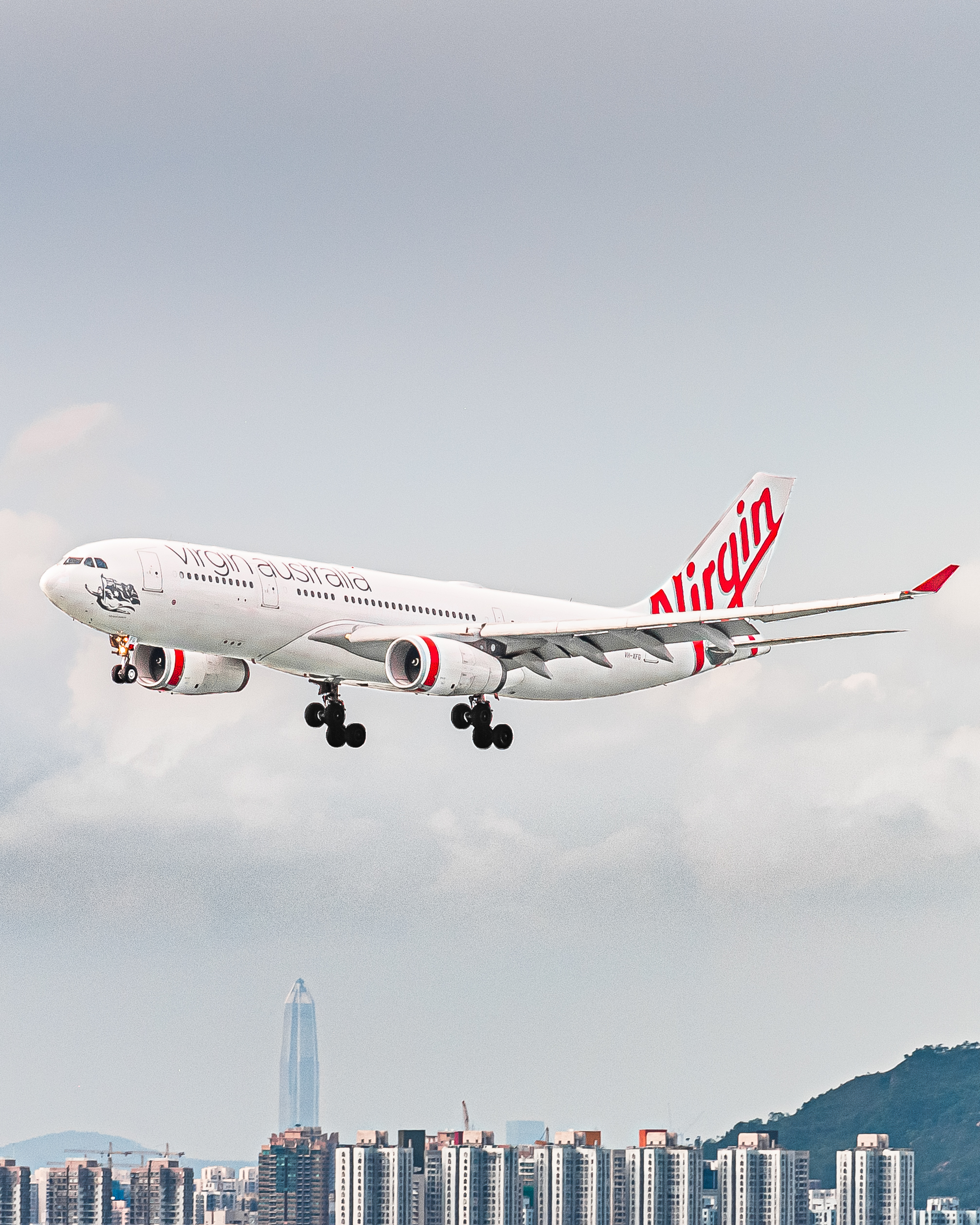 Full size: Virgin Australia Airbus A330-200 VH-XFC at Hong Kong International Airport