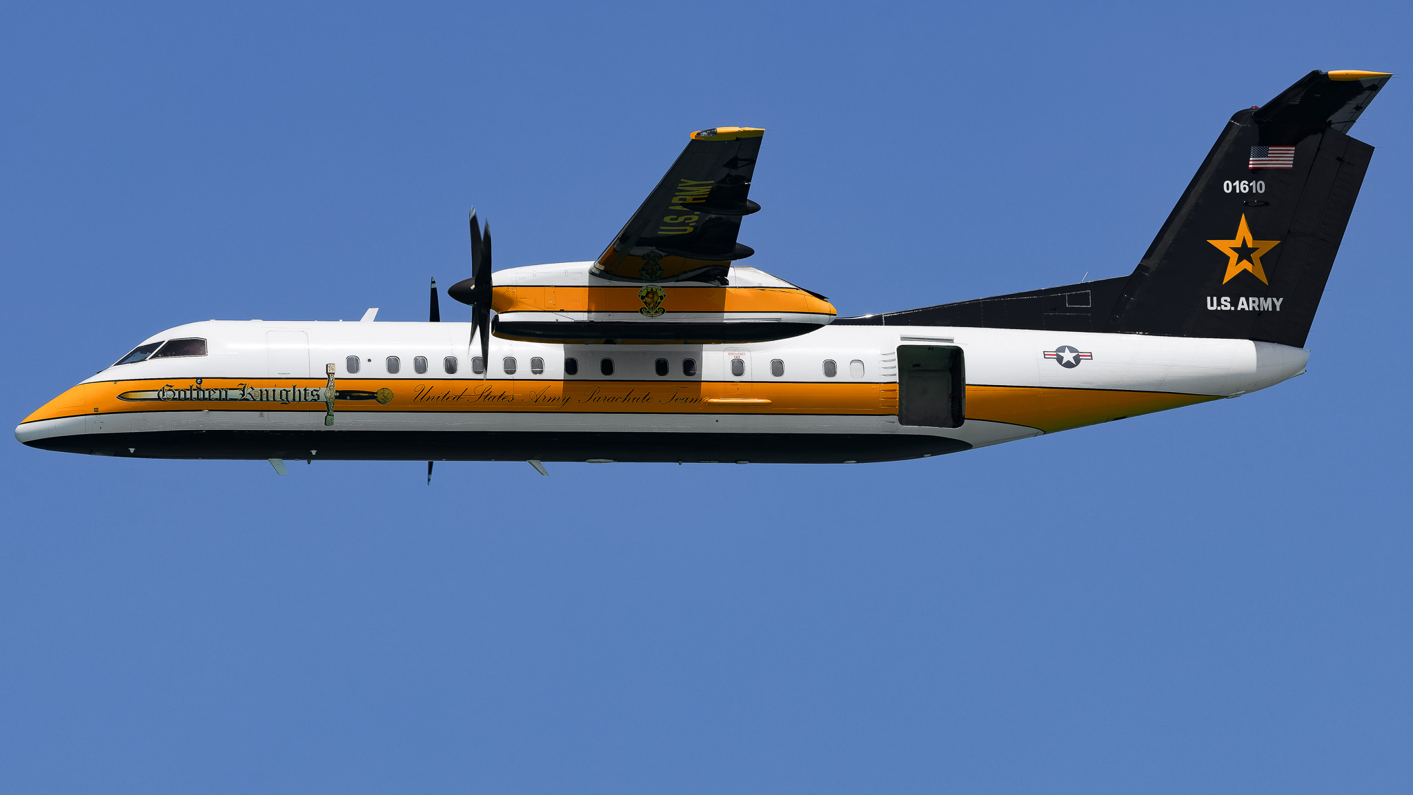 Full size: US Army Bombardier C-147A 17-01610 at Miami International Airport