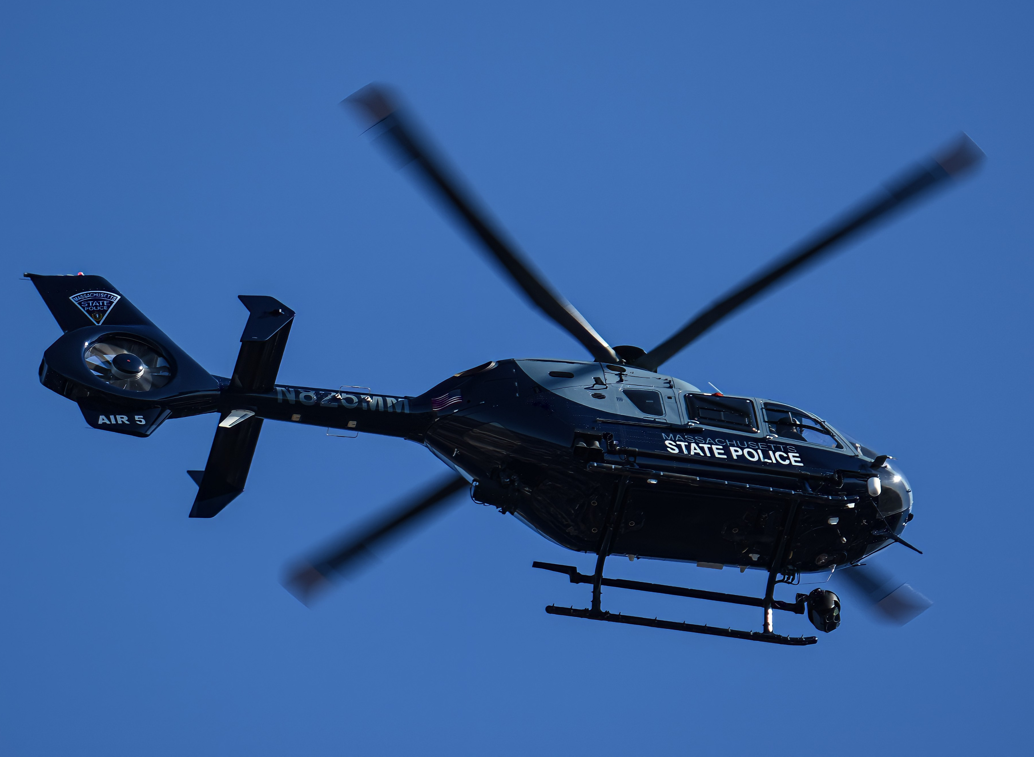 Full size: Massachusetts State Police Airbus Helicopters H135 N825MM at Not Applicable