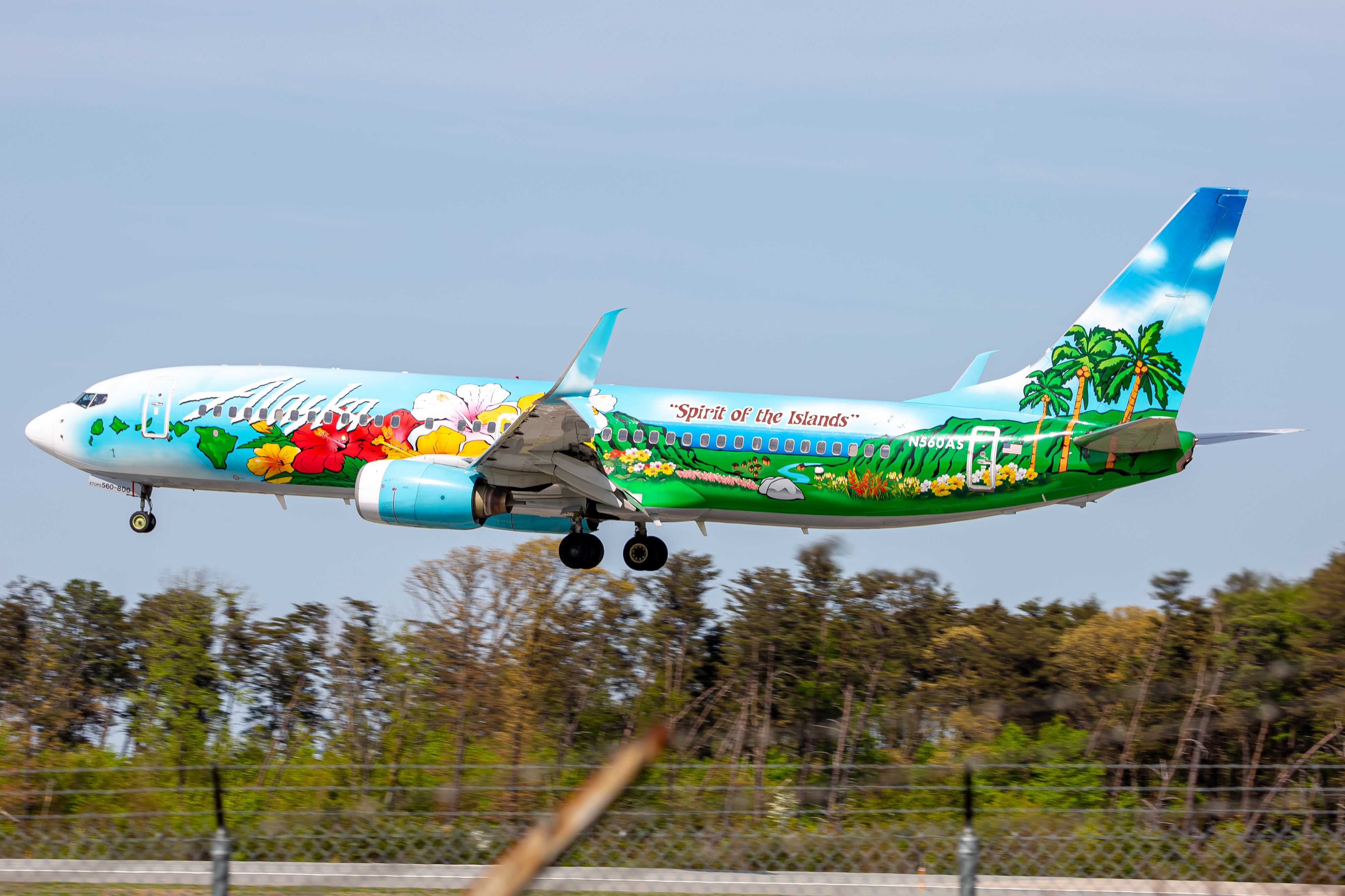 Full size: Alaska Airlines Boeing 737-800 N560AS at Baltimore/Washington International Thurgood Marshall Airport