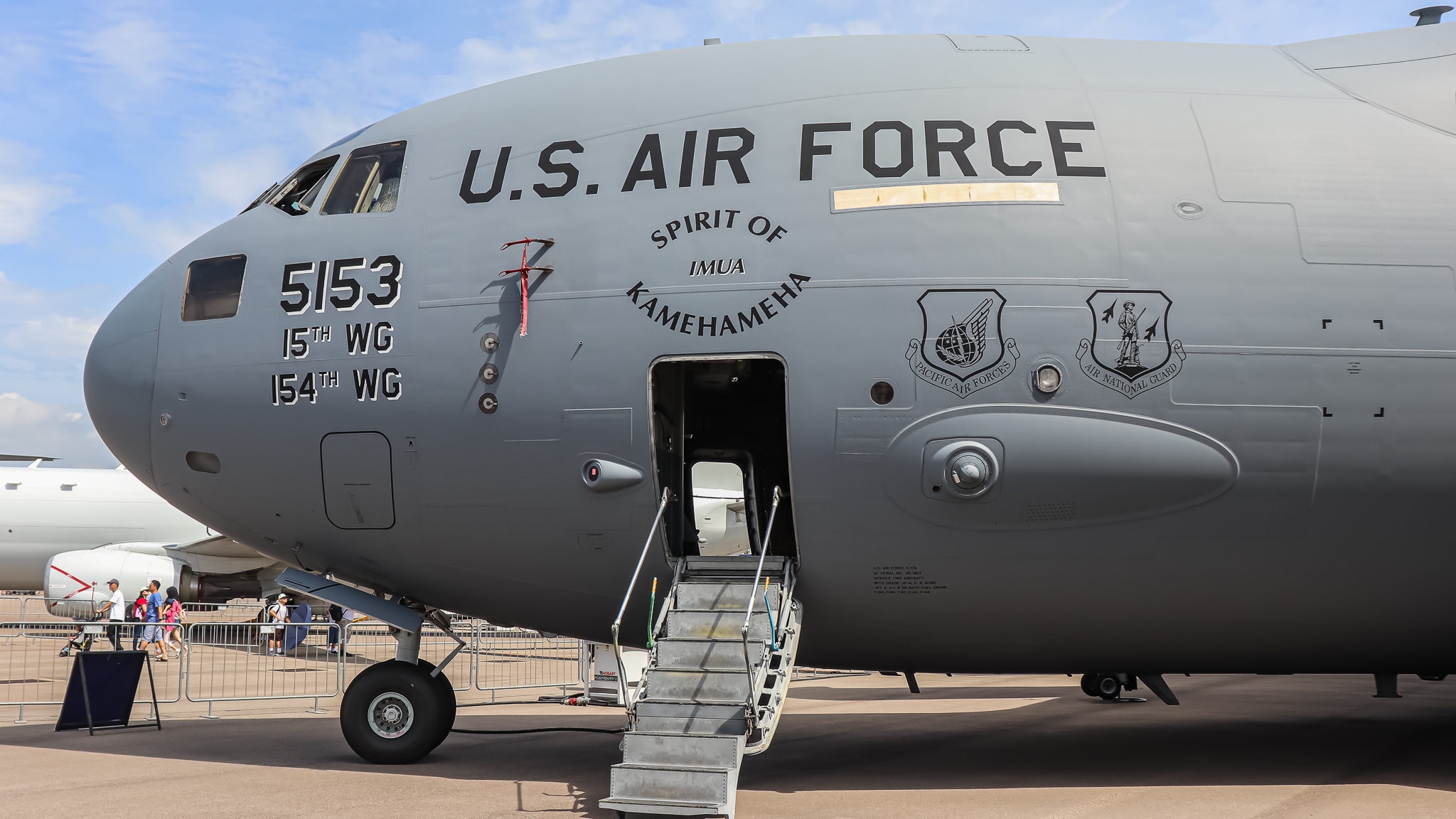 Full size: USAF - United States Air Force Boeing C-17A Globemaster III 05-5153 at Singapore-Changi Airport