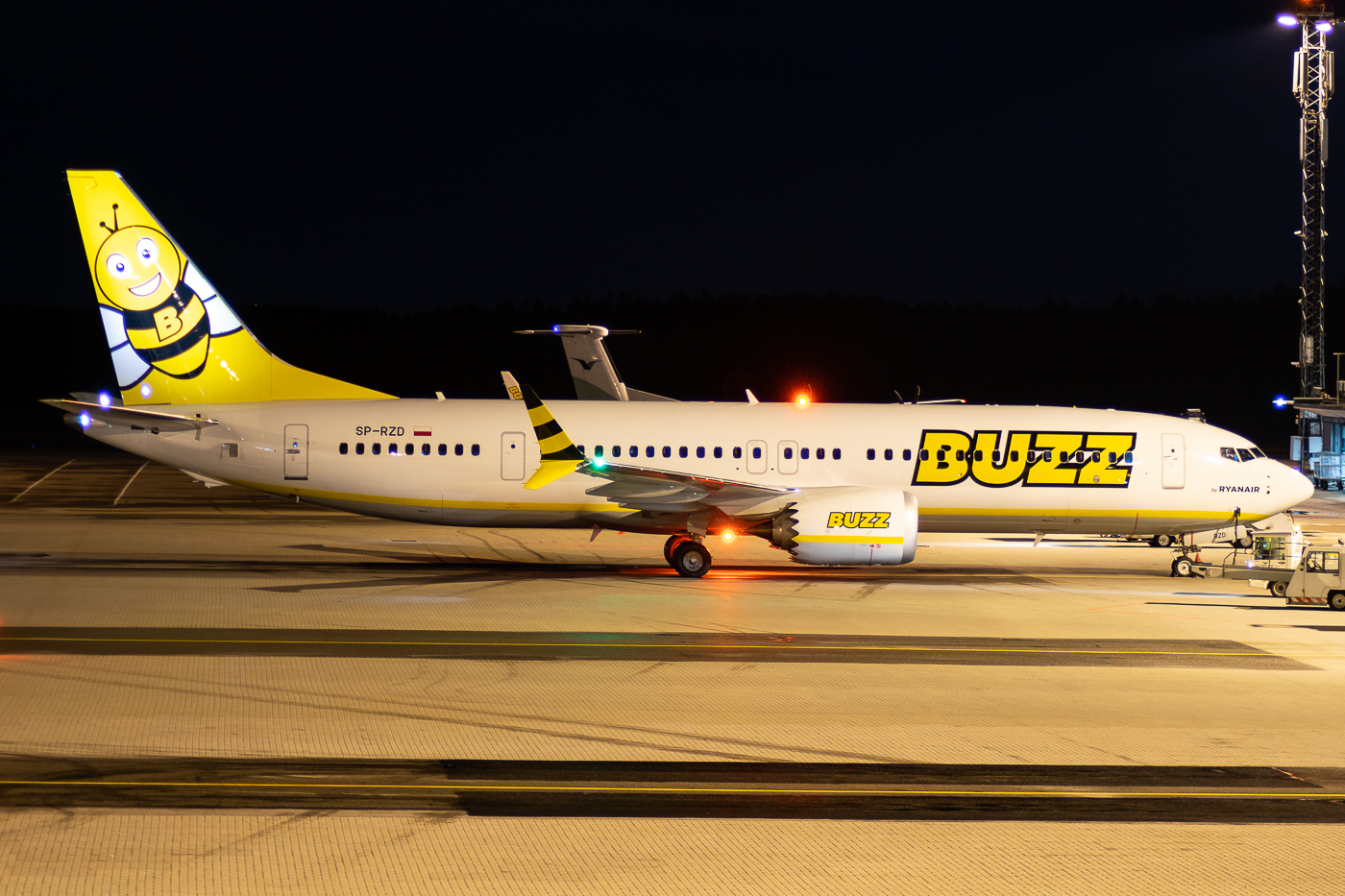 Full size: Buzz Boeing 737 MAX 8 SP-RZD at Oslo Sandefjord Airport