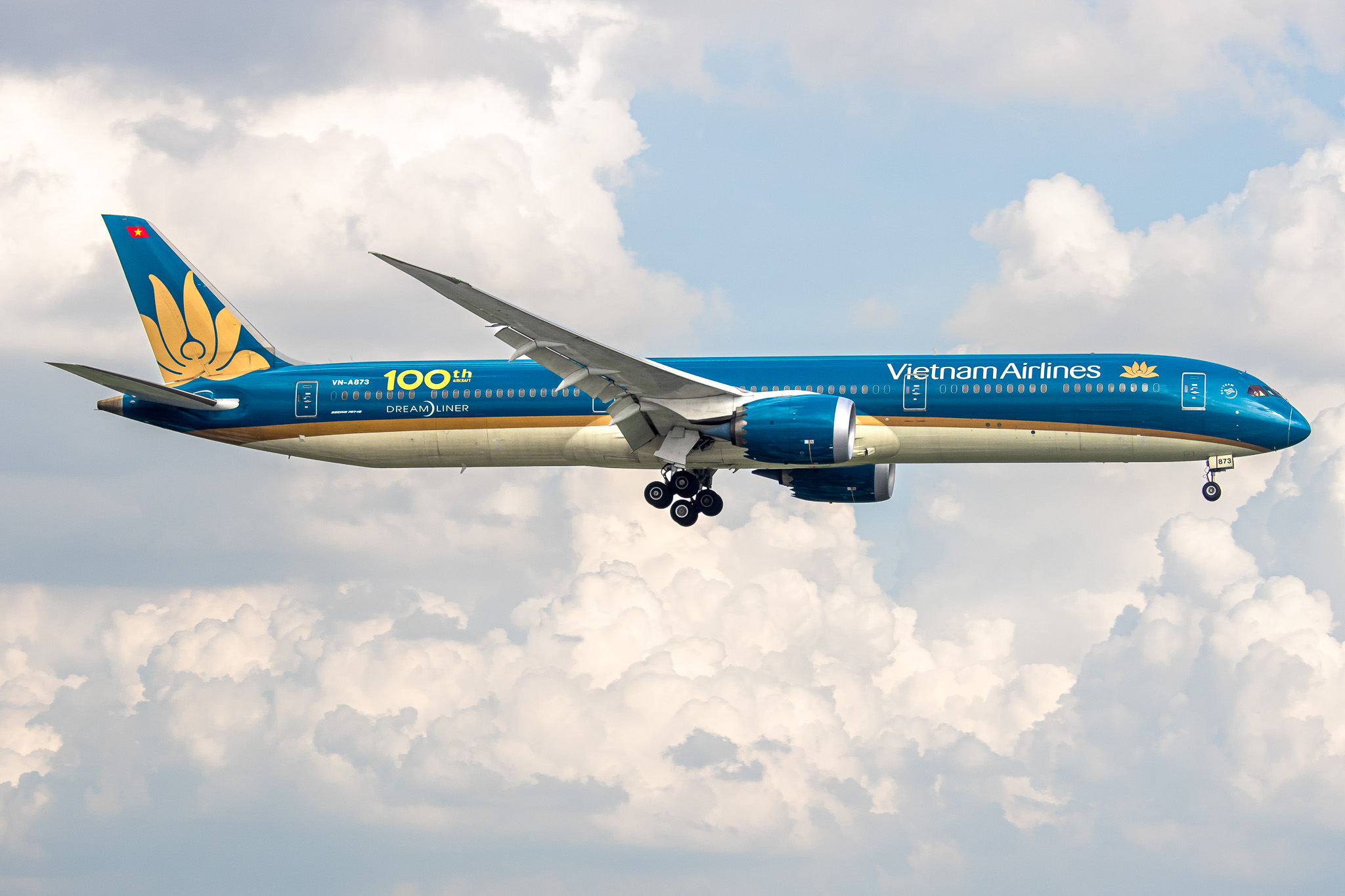 Full size: Vietnam Airlines Boeing 787-10 VN-A873 at Tan Son Nhat International Airport