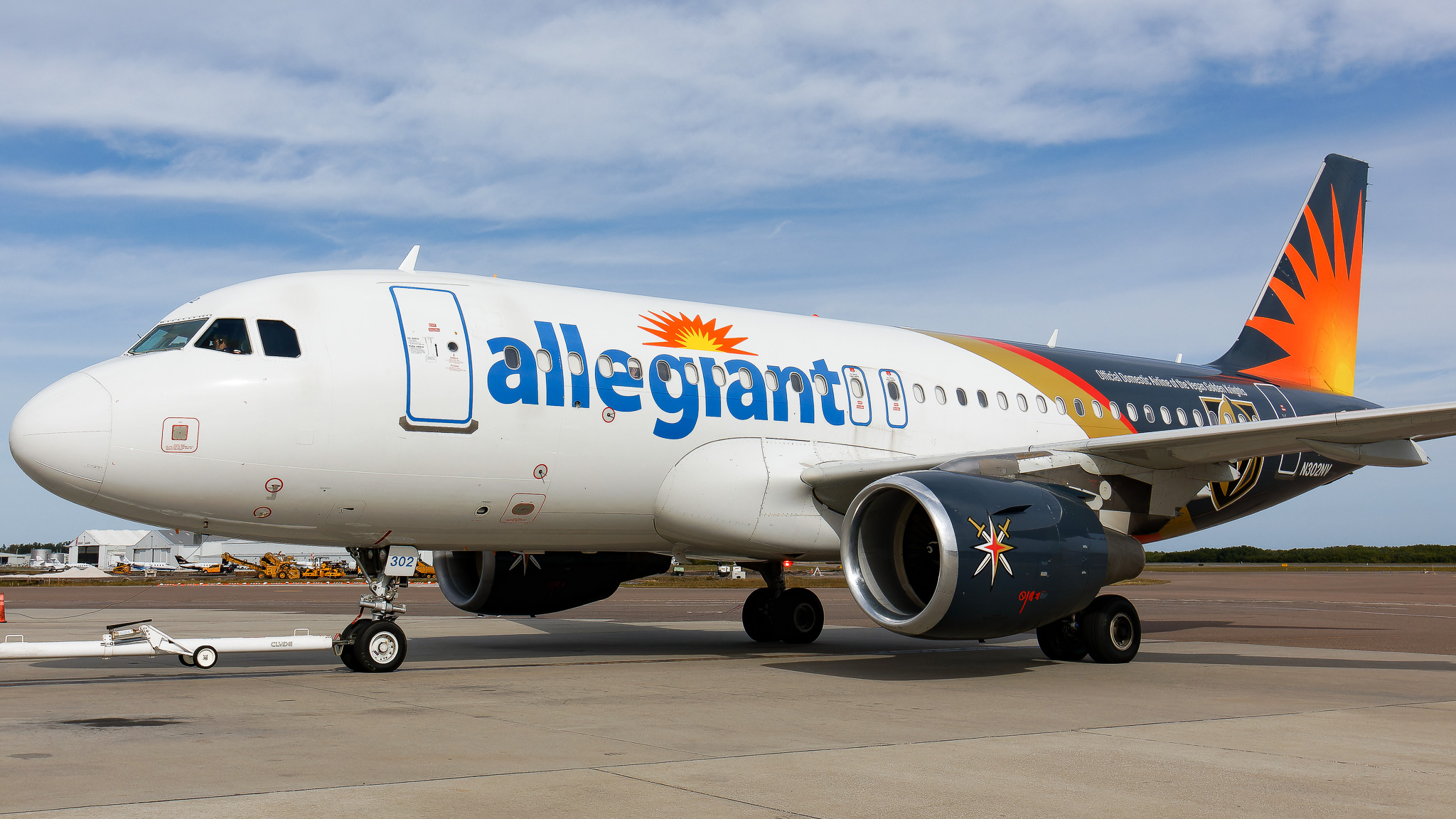 Full size: Allegiant Airlines Airbus A319 N302NV at St. Petersburg Clearwater International Airport