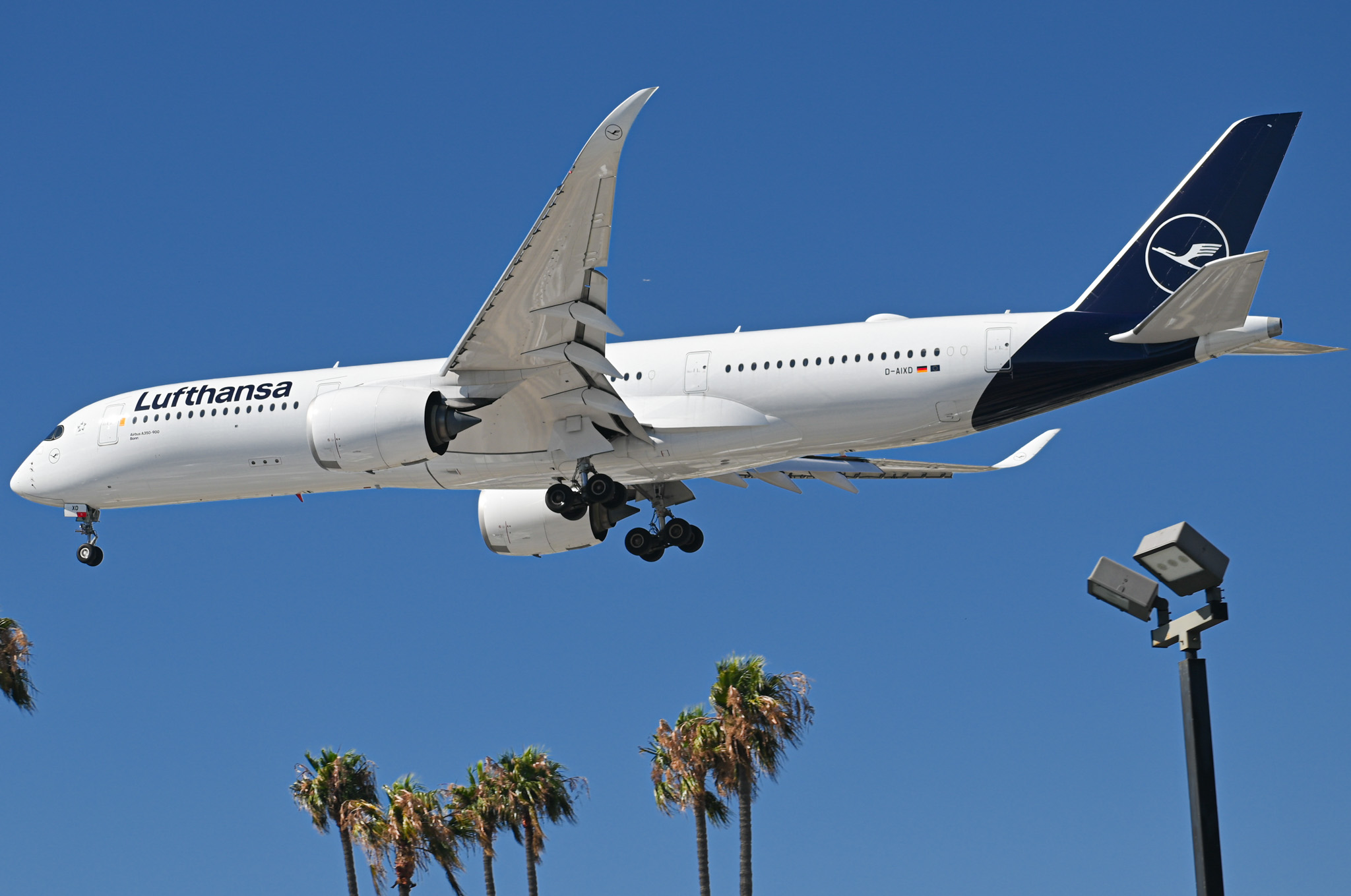 Full size: Lufthansa Airbus A350-900 D-AIXD at San Diego International Airport