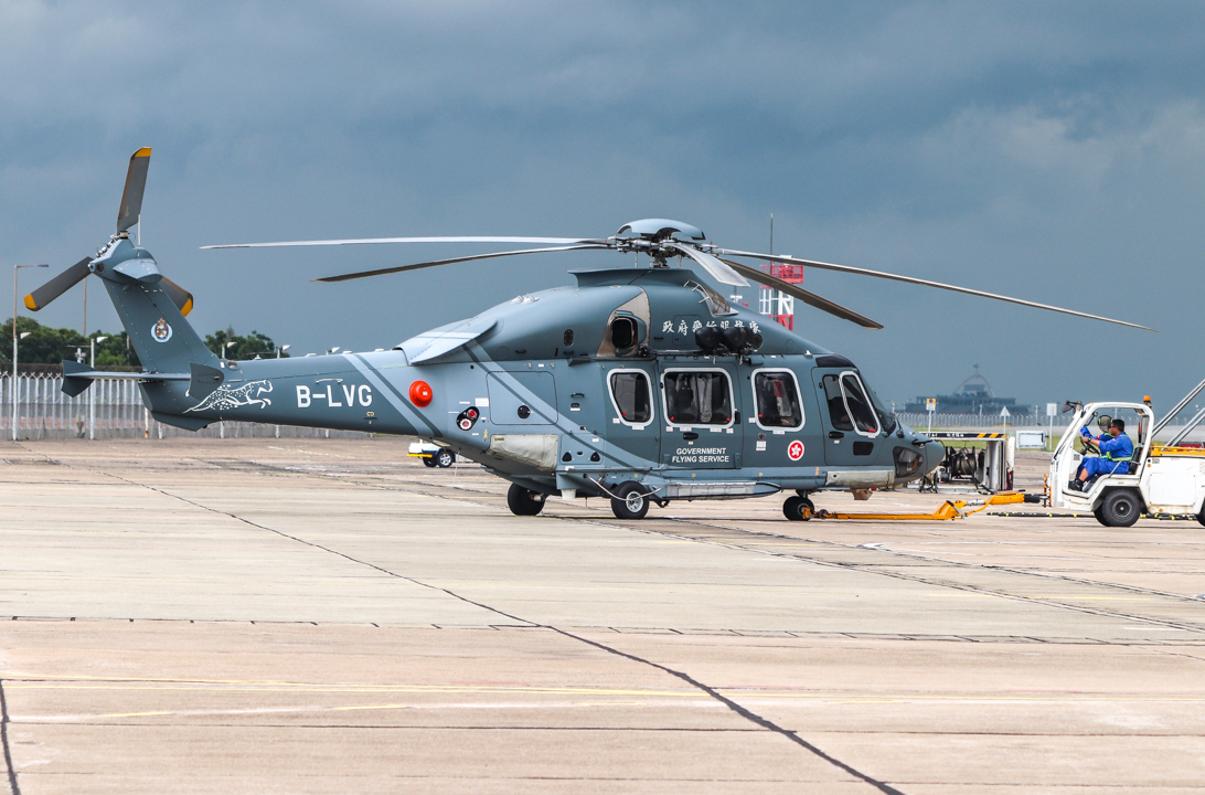Full size: Government Flying Service Airbus H175  B-LVG at Hong Kong International Airport
