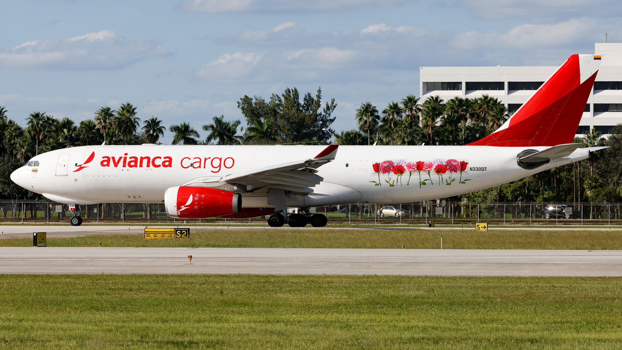 Full size: Avianca Cargo Airbus A330-200F N330QT at Miami International Airport