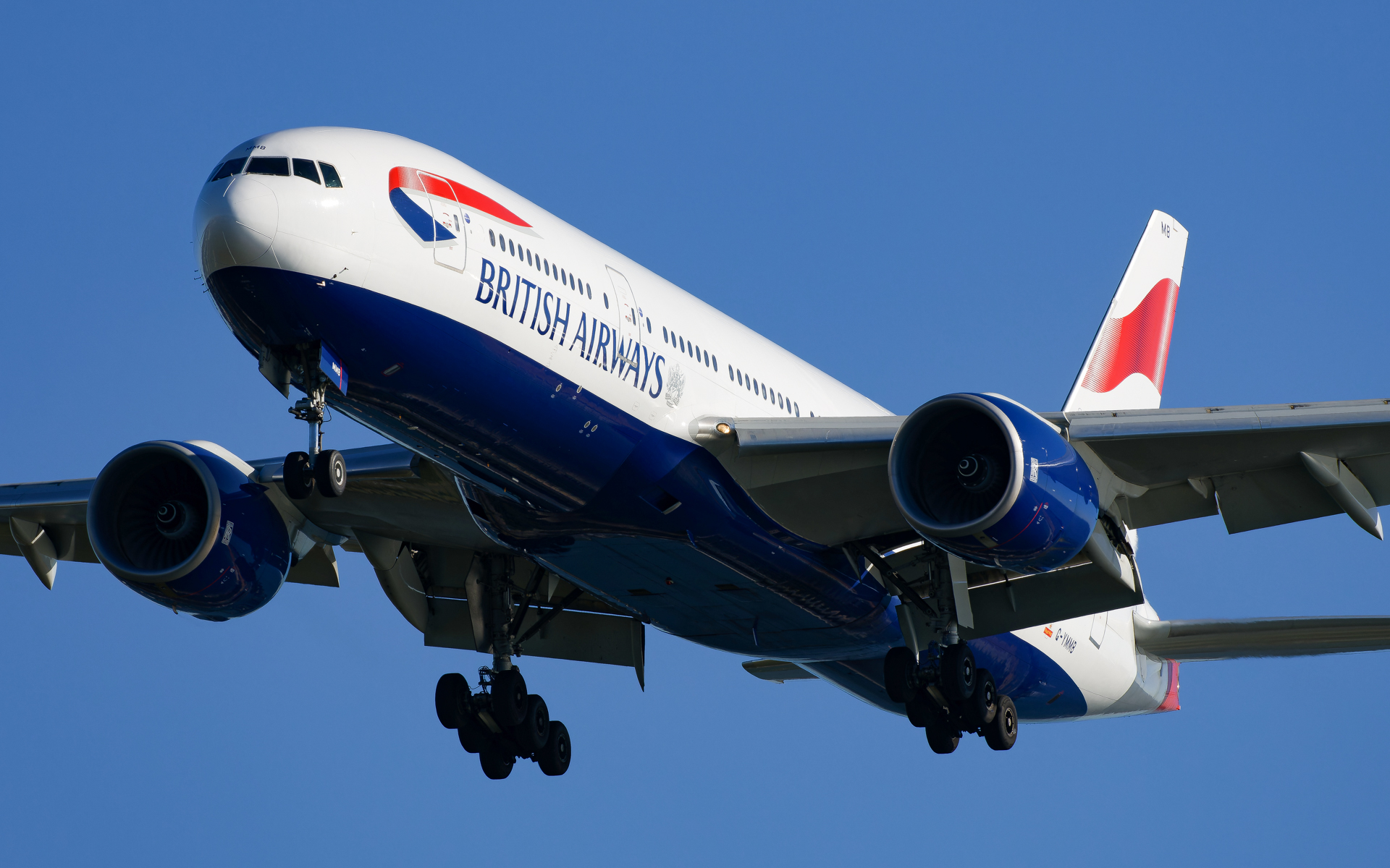 Full size: British Airways Boeing 777-200ER G-YMMB at Tampa International Airport