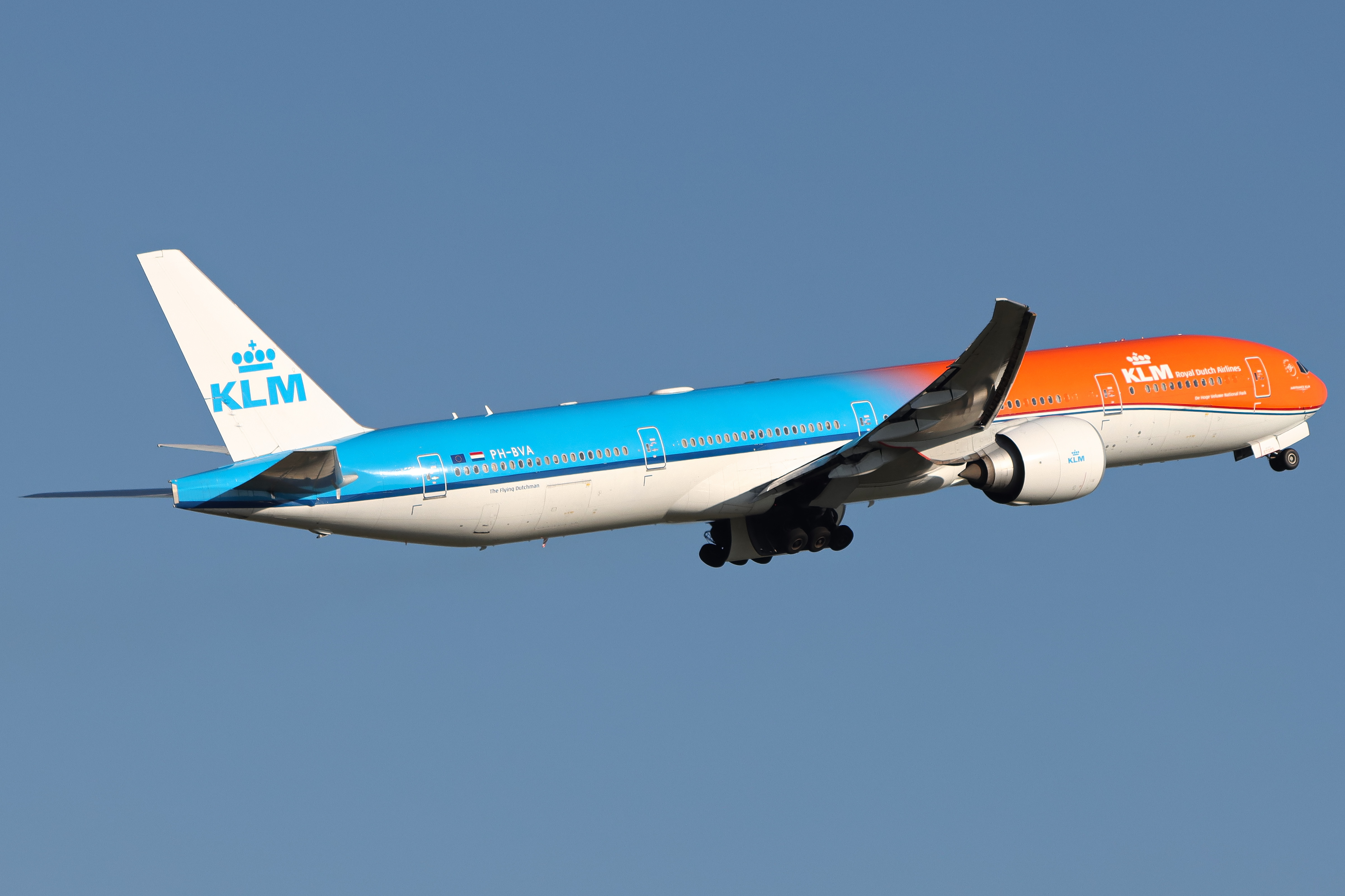 Full size: KLM Boeing 777-300ER PH-BVA at Amsterdam Schiphol Airport