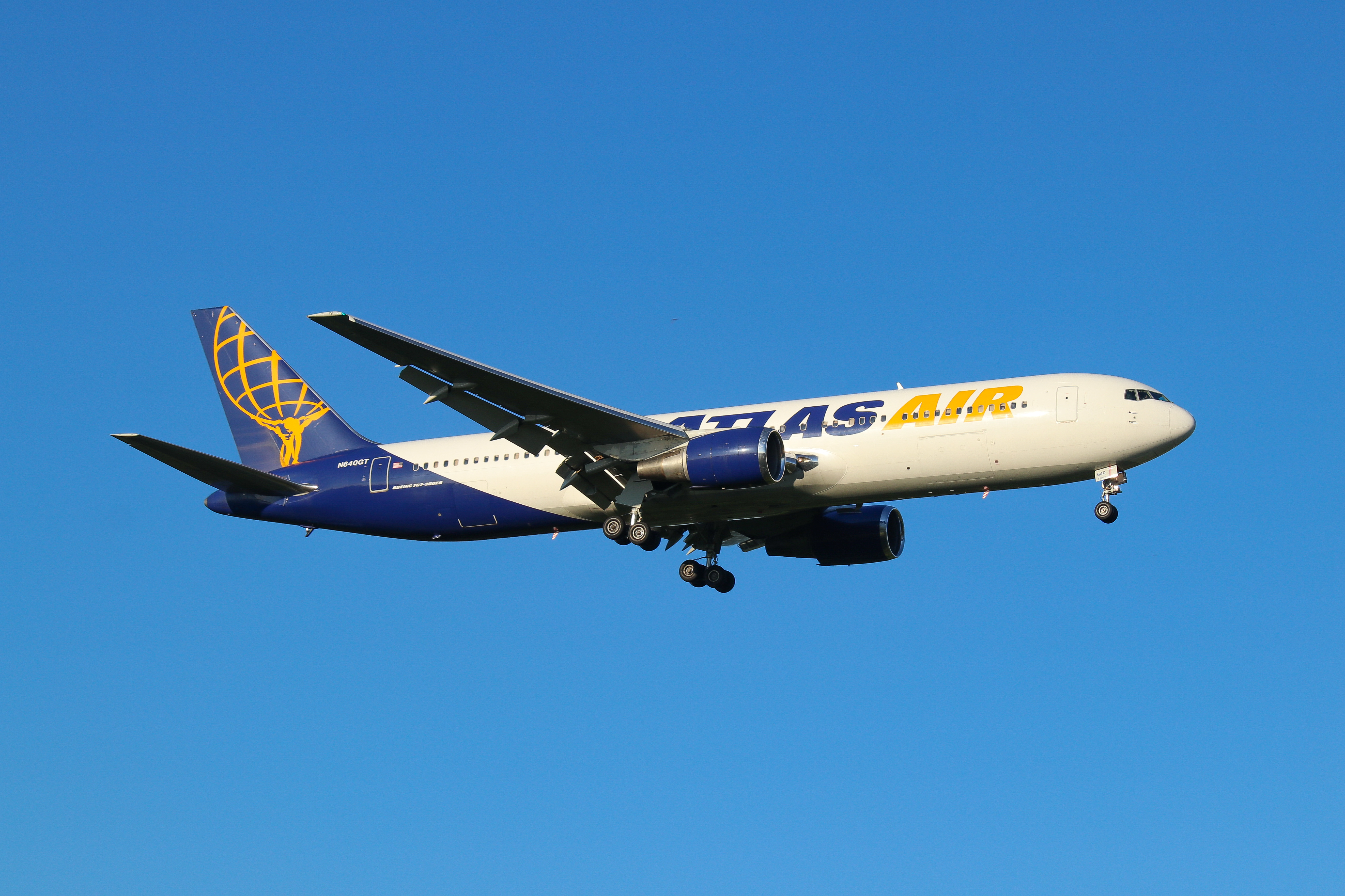 Full size: Atlas Air Boeing 767-300ER N640GT at Baltimore/Washington International Thurgood Marshall Airport