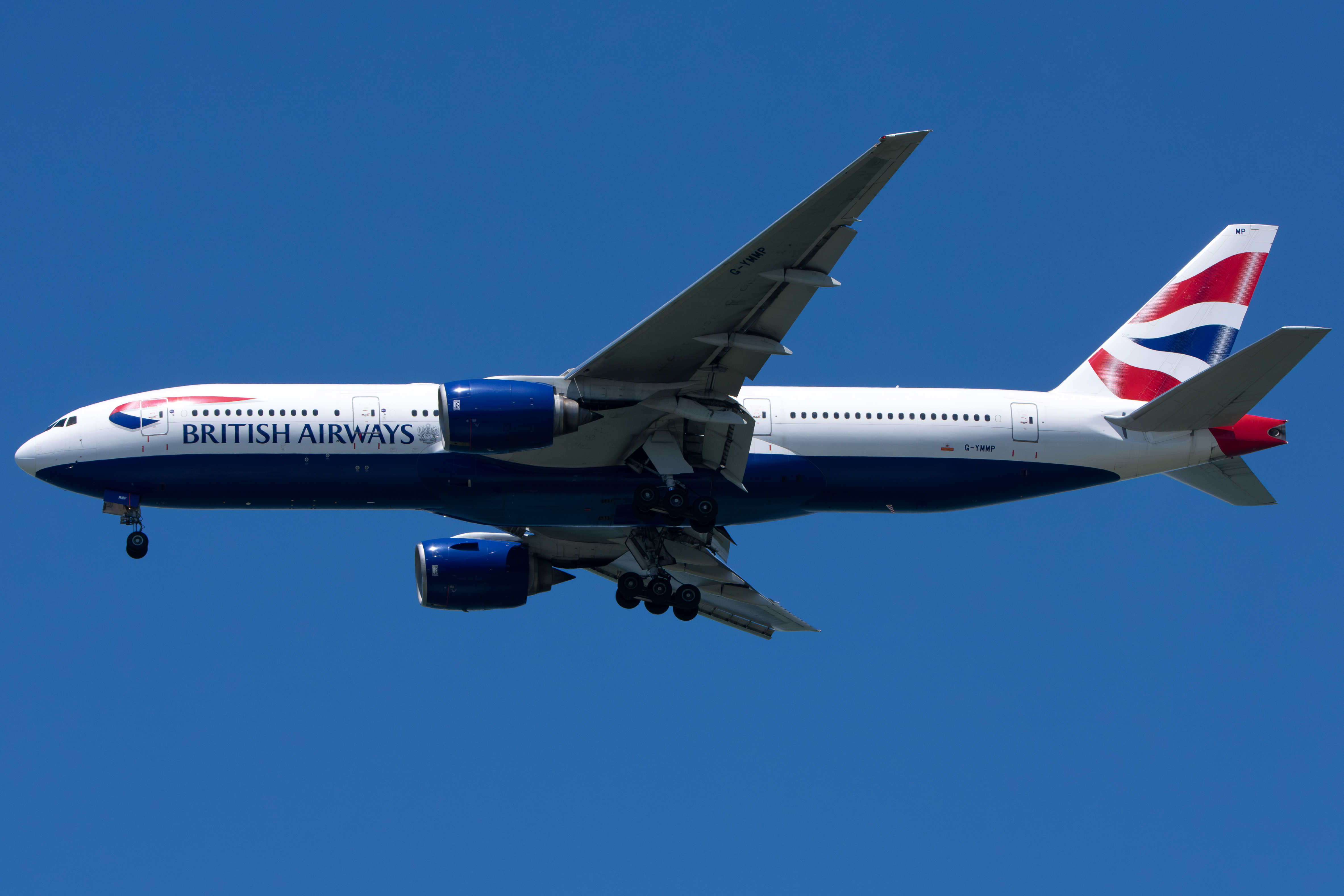 Full size: British Airways Boeing 777-200ER G-YMMP at San Francisco International Airport