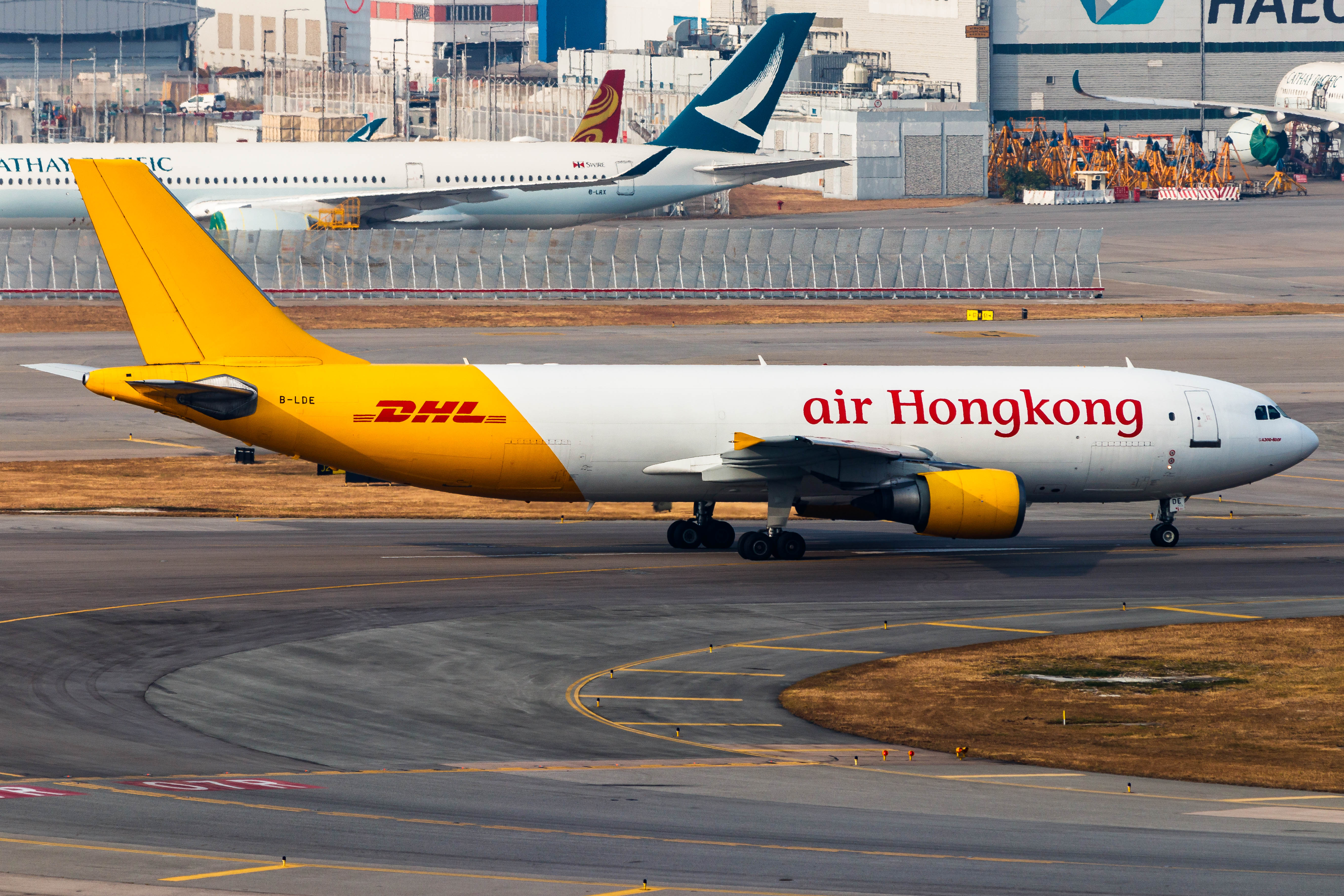 Full size: Air Hong Kong Airbus A300F-600 B-LDE at Hong Kong International Airport