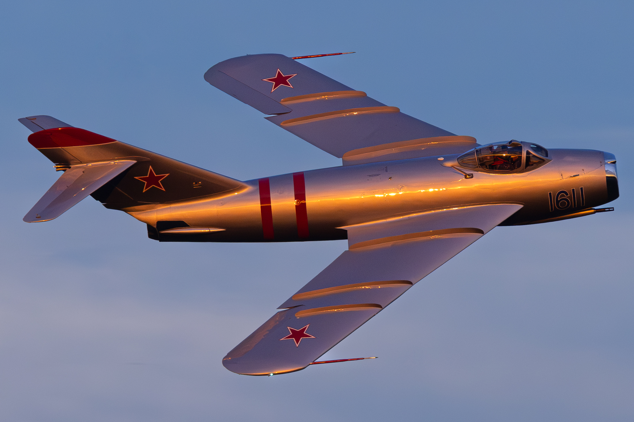 Full size: PRIVATE Mikoyan-Gurevich MiG-17 N217SH at Tyler Pounds Regional Airport
