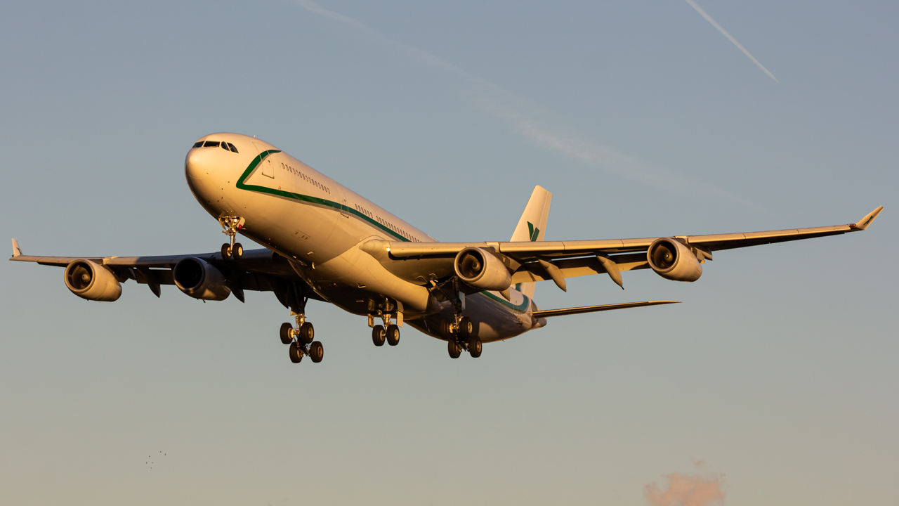 Full size: Air X Charter Airbus A340-300 9H-BIG at John Glenn Columbus International Airport