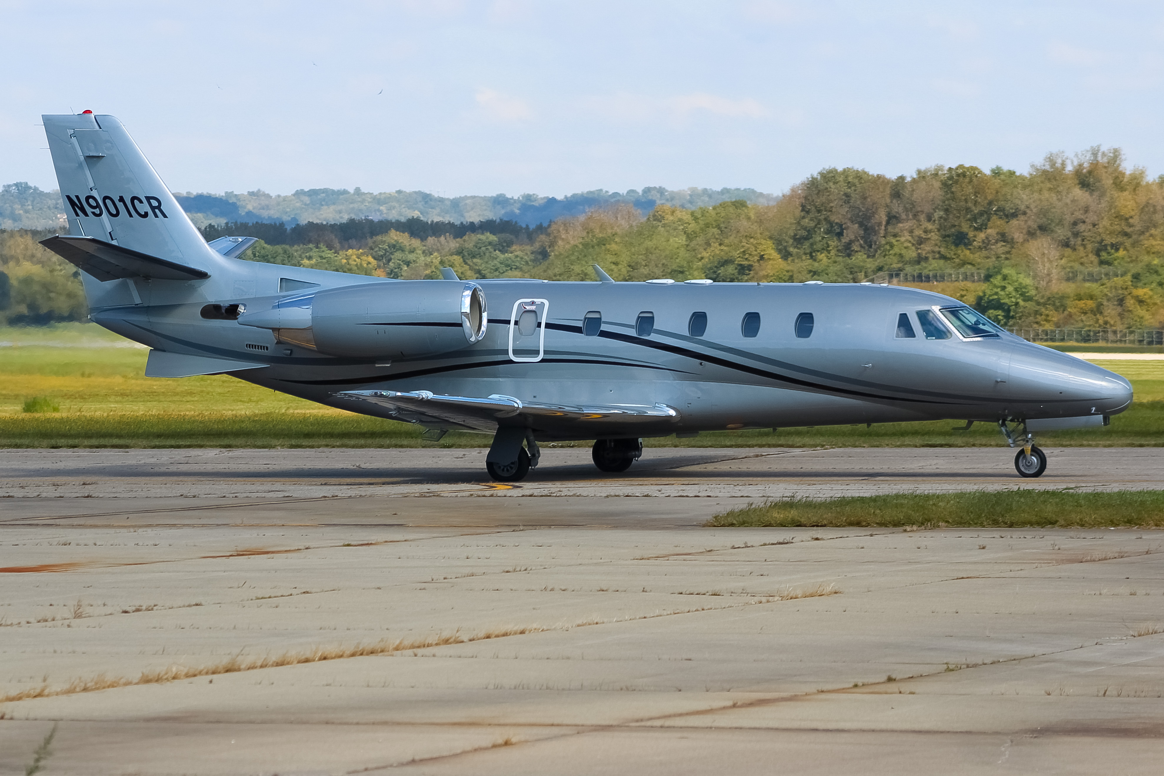 Full size: PRIVATE  Cessna Citation 560XL Excel N901CR at Cincinnati Municipal Airport/Lunken Field