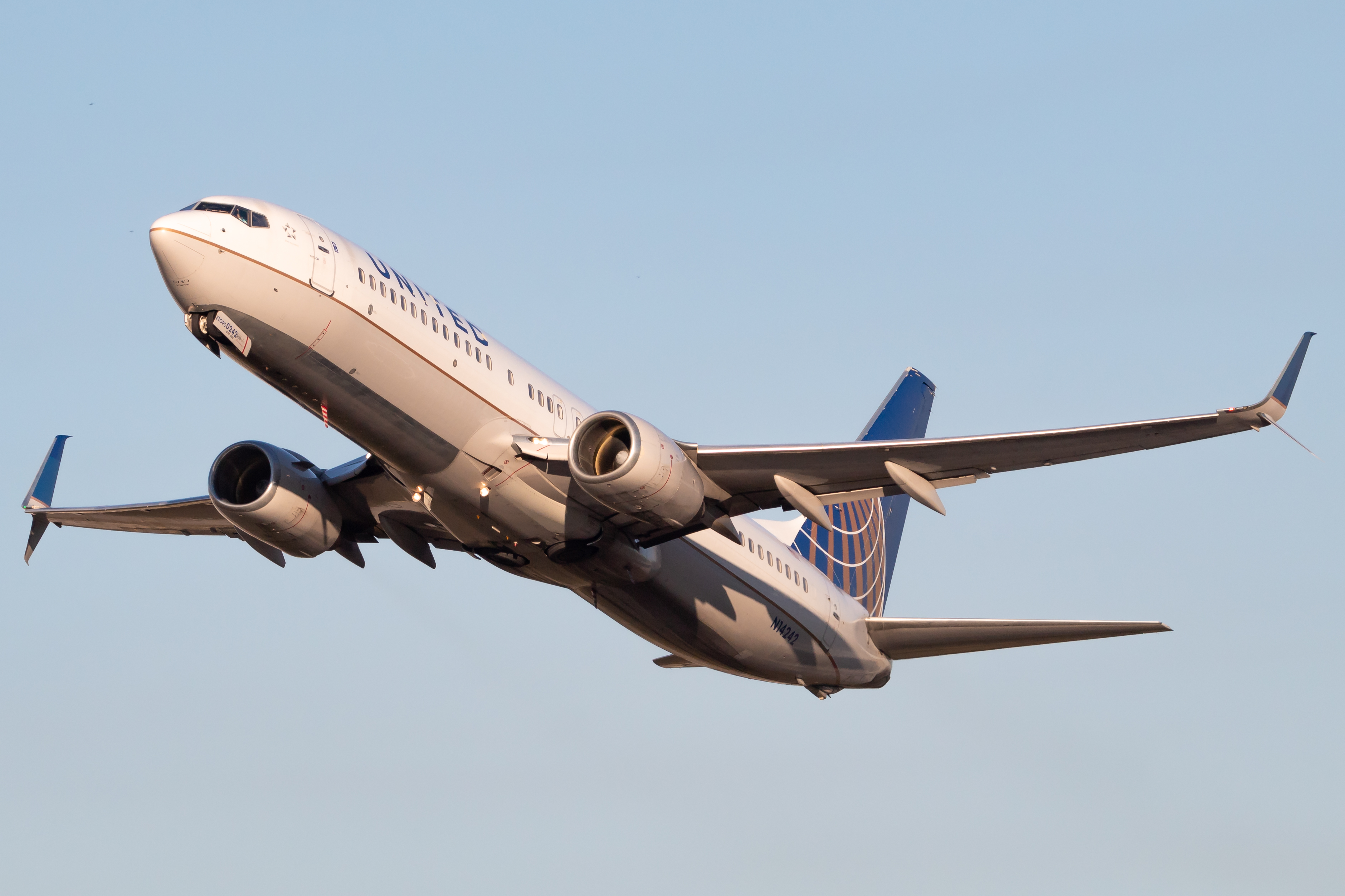 Full size: United Airlines Boeing 737-800 N14242 at Miami International Airport