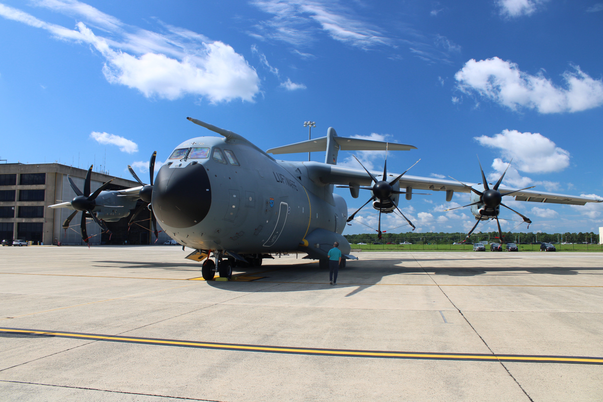 Full size: Luftwaffe Airbus A400M 54+25 at Atlantic City International Airport