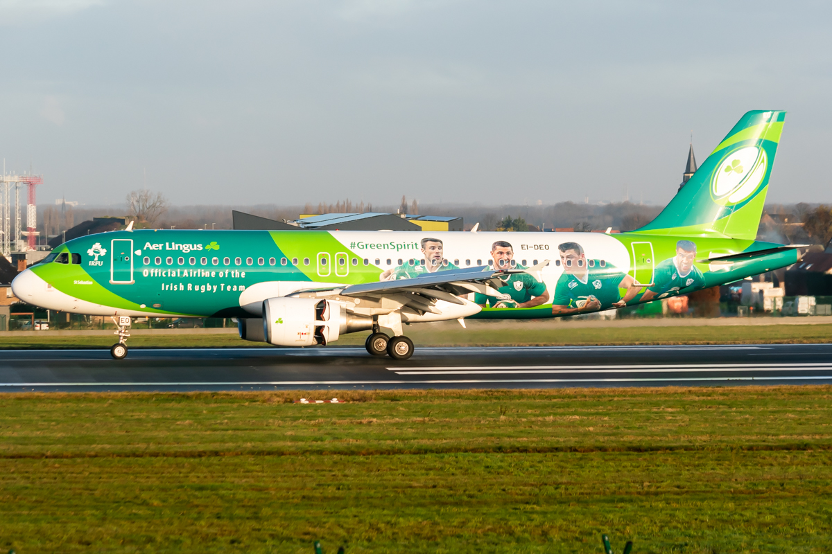 Full size: Aer Lingus Airbus A320 EI-DEO at Brussels Airport