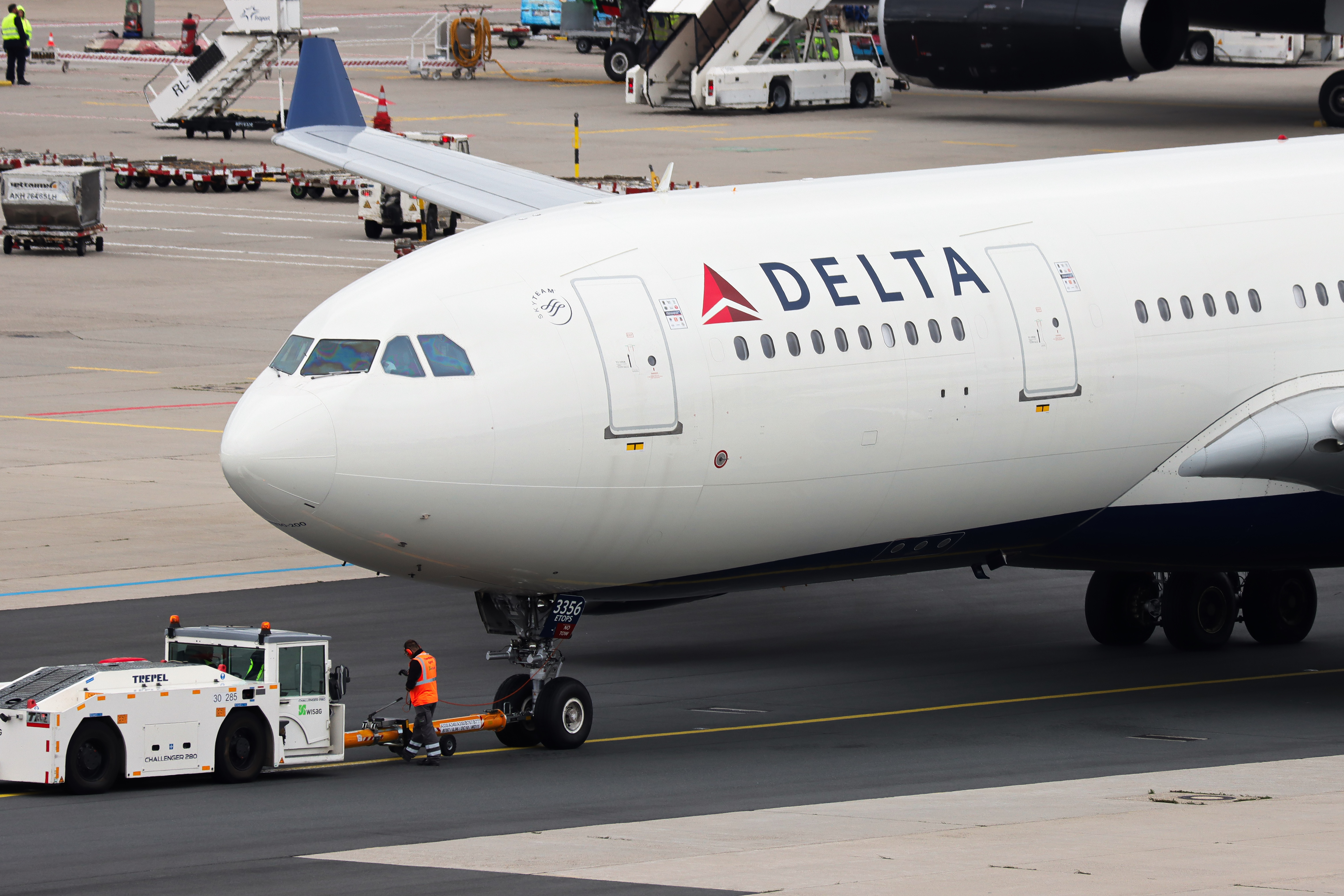 Full size: Delta Airlines Airbus A330-200 N856NW at Frankfurt International Airport