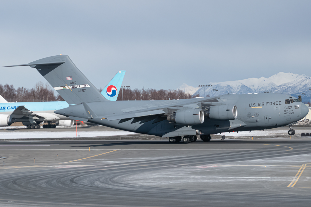 Full size: USAF - United States Air Force Boeing C-17 Globemaster III 06-6157 at Anchorage Ted Stevens International Airport
