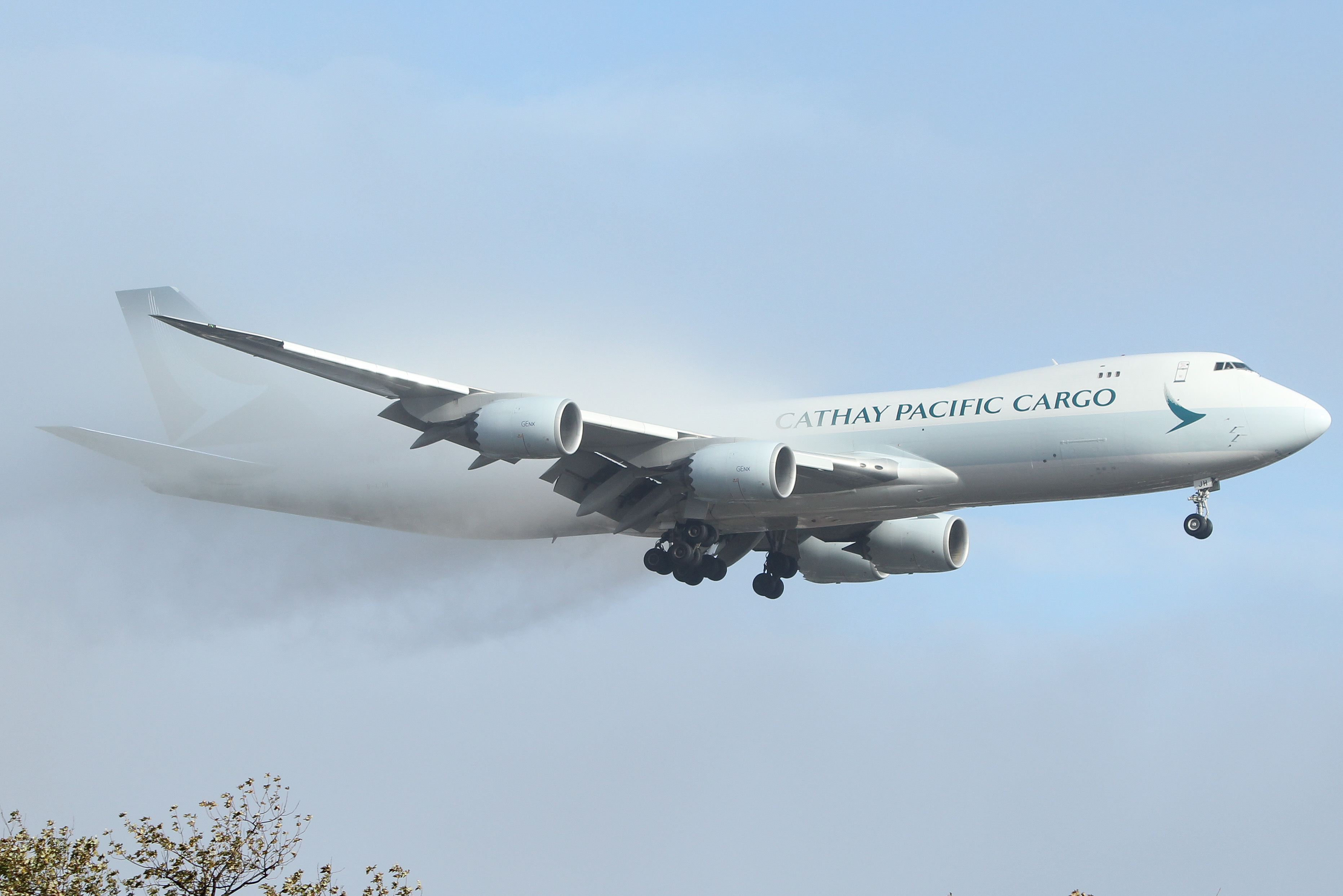 Full size: Cathay Pacific Cargo Boeing 747-8F B-LJH at John F. Kennedy International Airport
